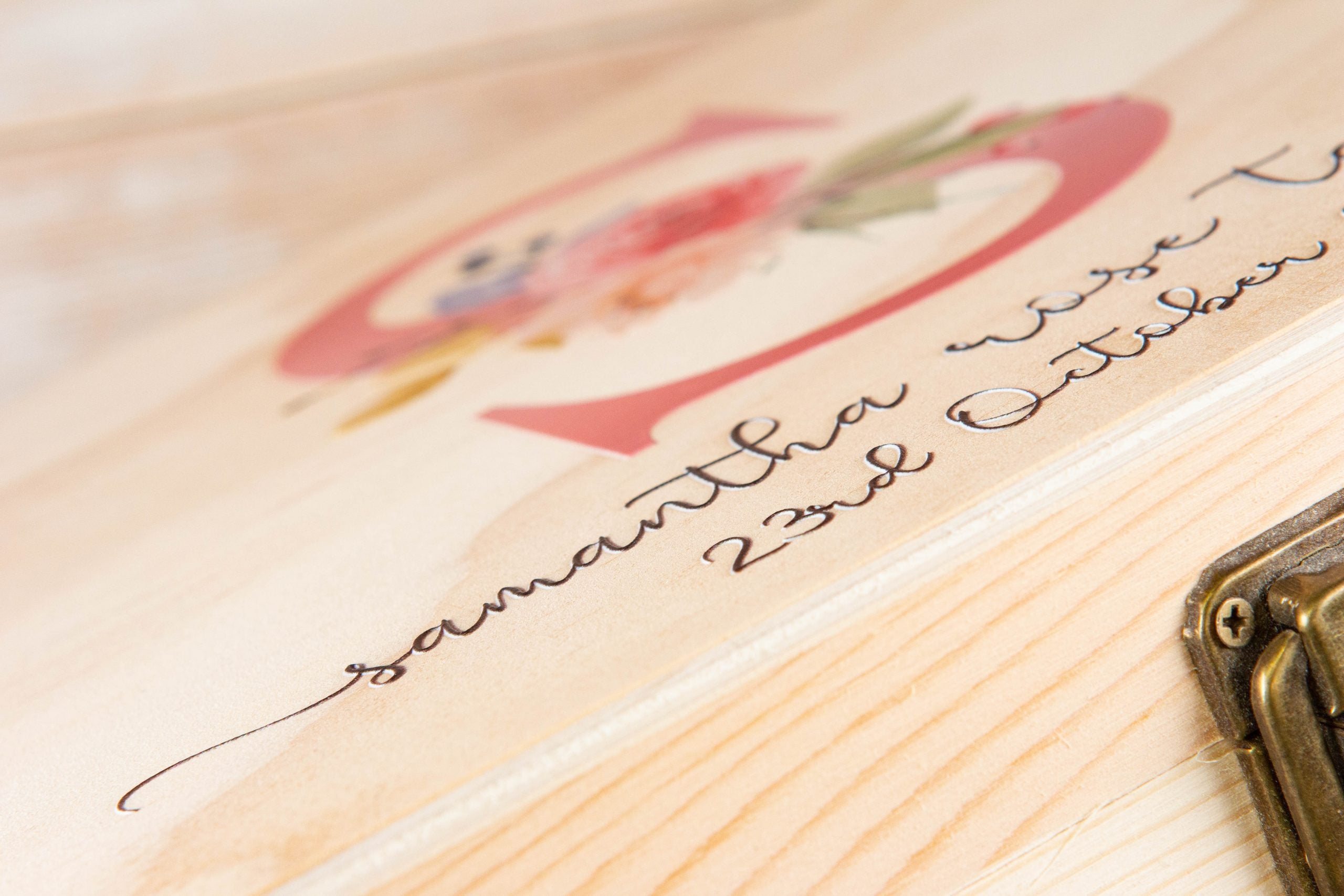 Personalised Wooden Keepsake box, New born Baby & Mom Gift