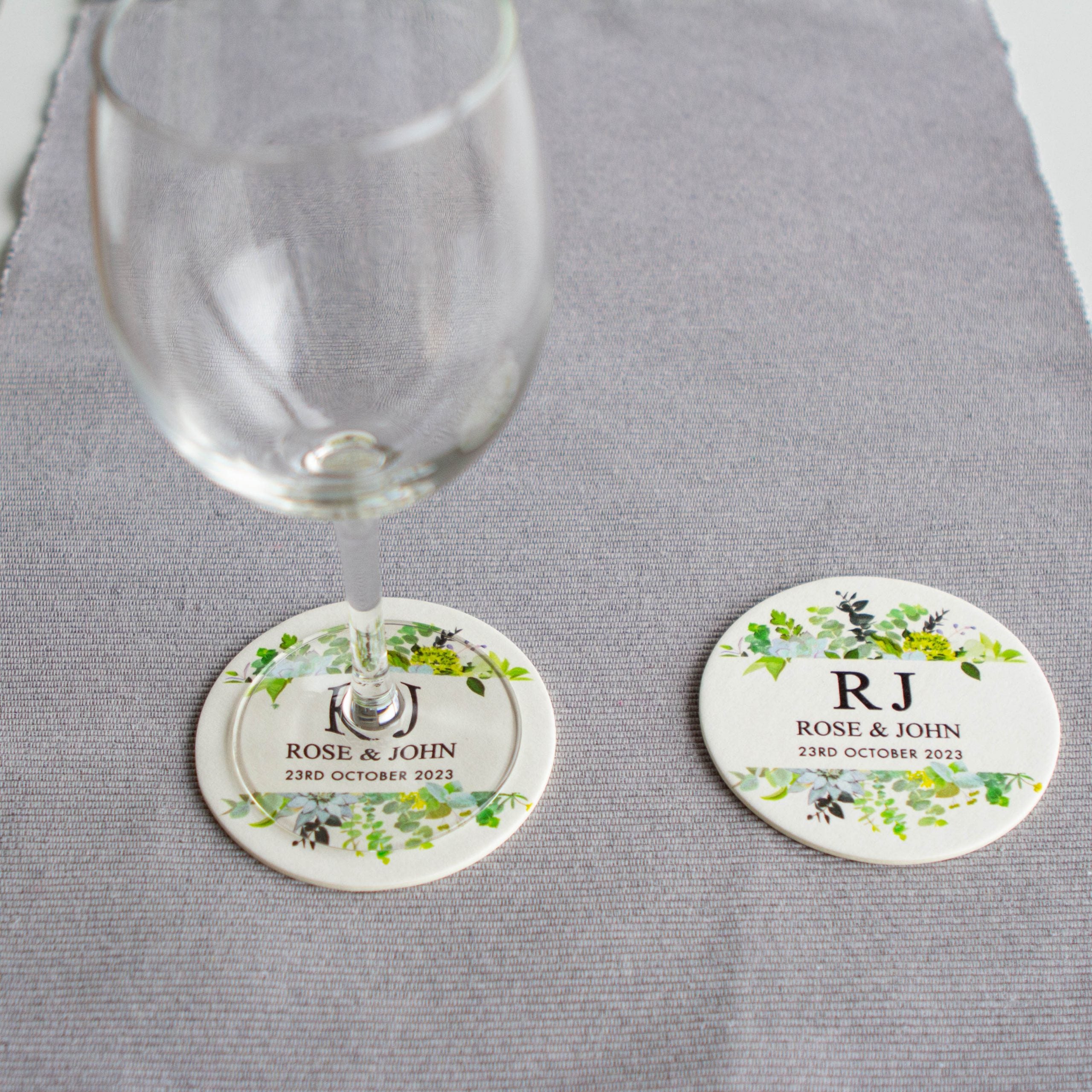 Custom printed Coasters - Bachelorette Party, Bespoke Coaster, Wedding party favour bomboniere, place card