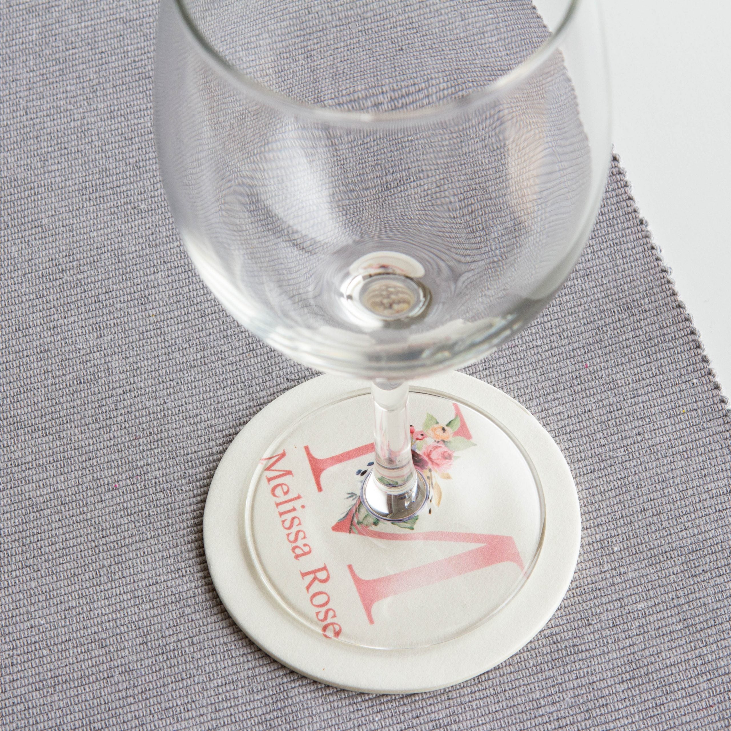 Custom printed Coasters - Bachelorette Party, Bespoke Coaster, Wedding party favour bomboniere, place card