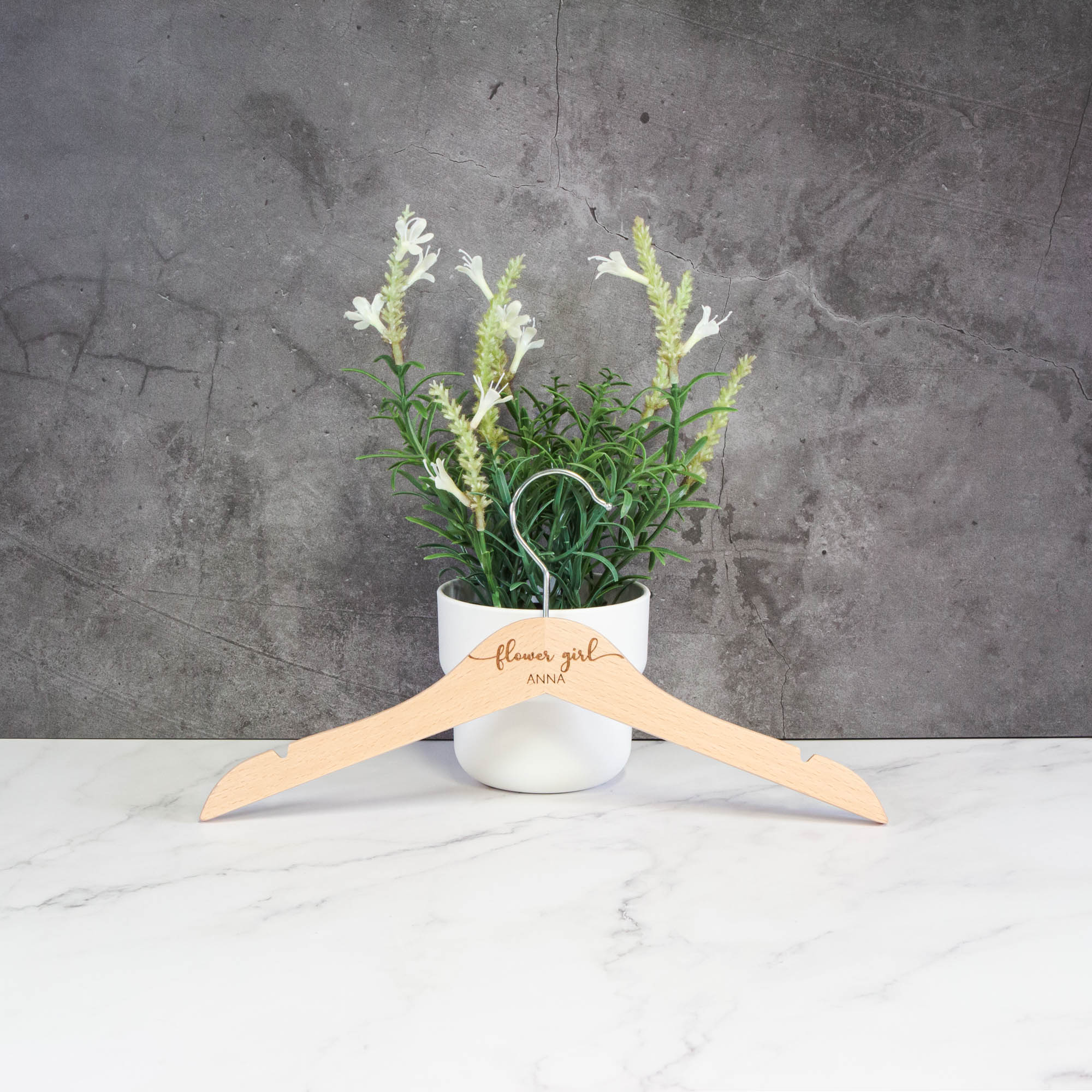 Personalised Bridal Coat and Wedding Dress Hanger [Char1]