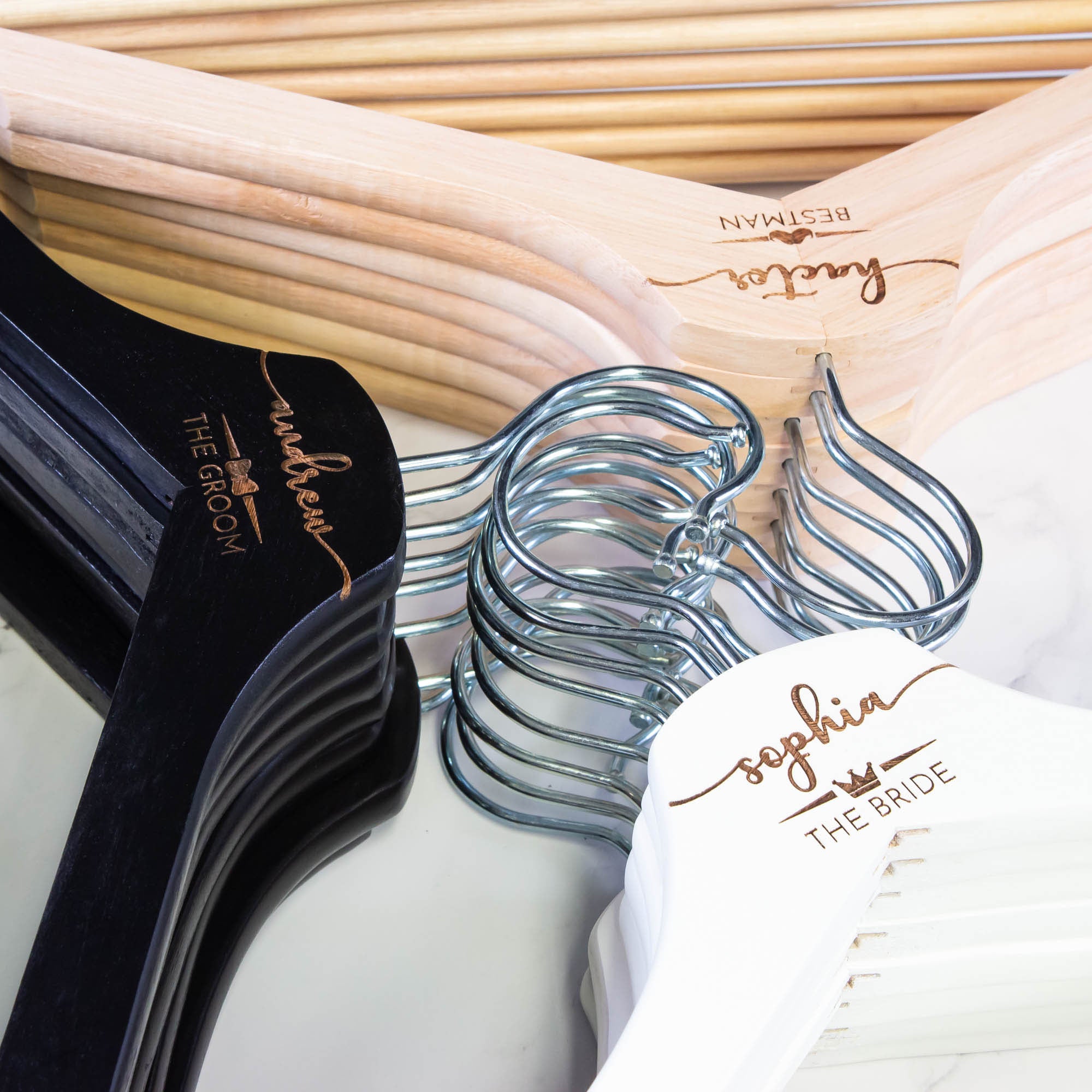 Personalised Coat Hanger, Bridesmaid Dress Hanger, Wedding Dress Hanger