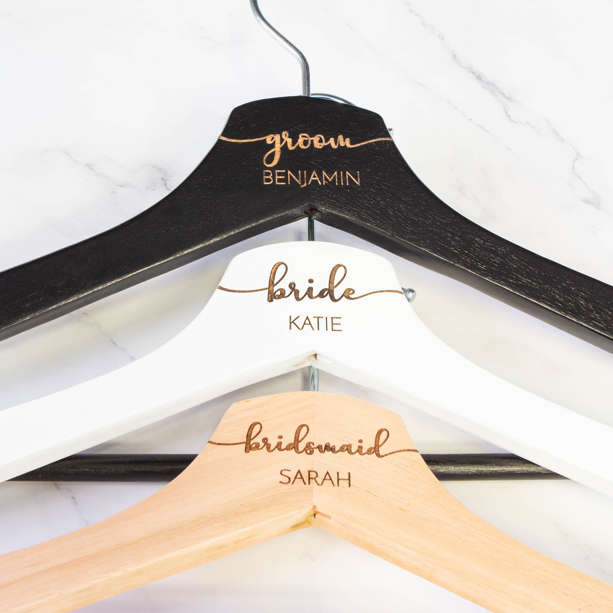 Personalised Bridal Coat and Wedding Dress Hanger [Char1]