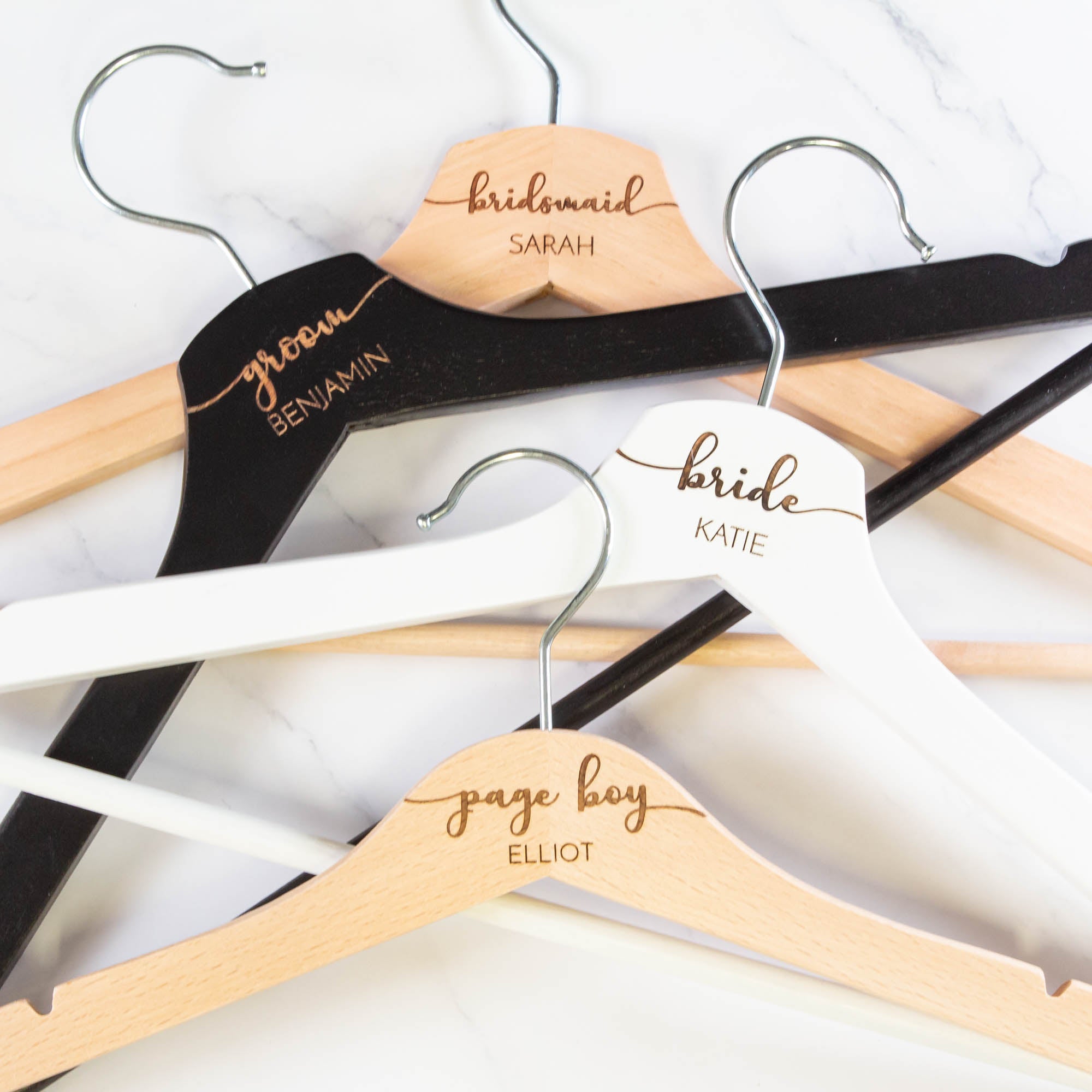 Personalised Bridal Coat and Wedding Dress Hanger [Char1]