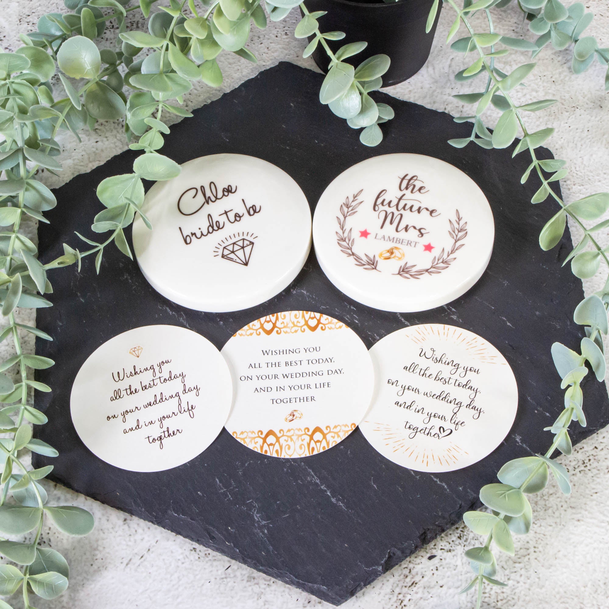 Personalised Round Keepsake box - Bride Gift, Couple Gift, Bride to be Wedding Gift, Birthday gift jewellery box