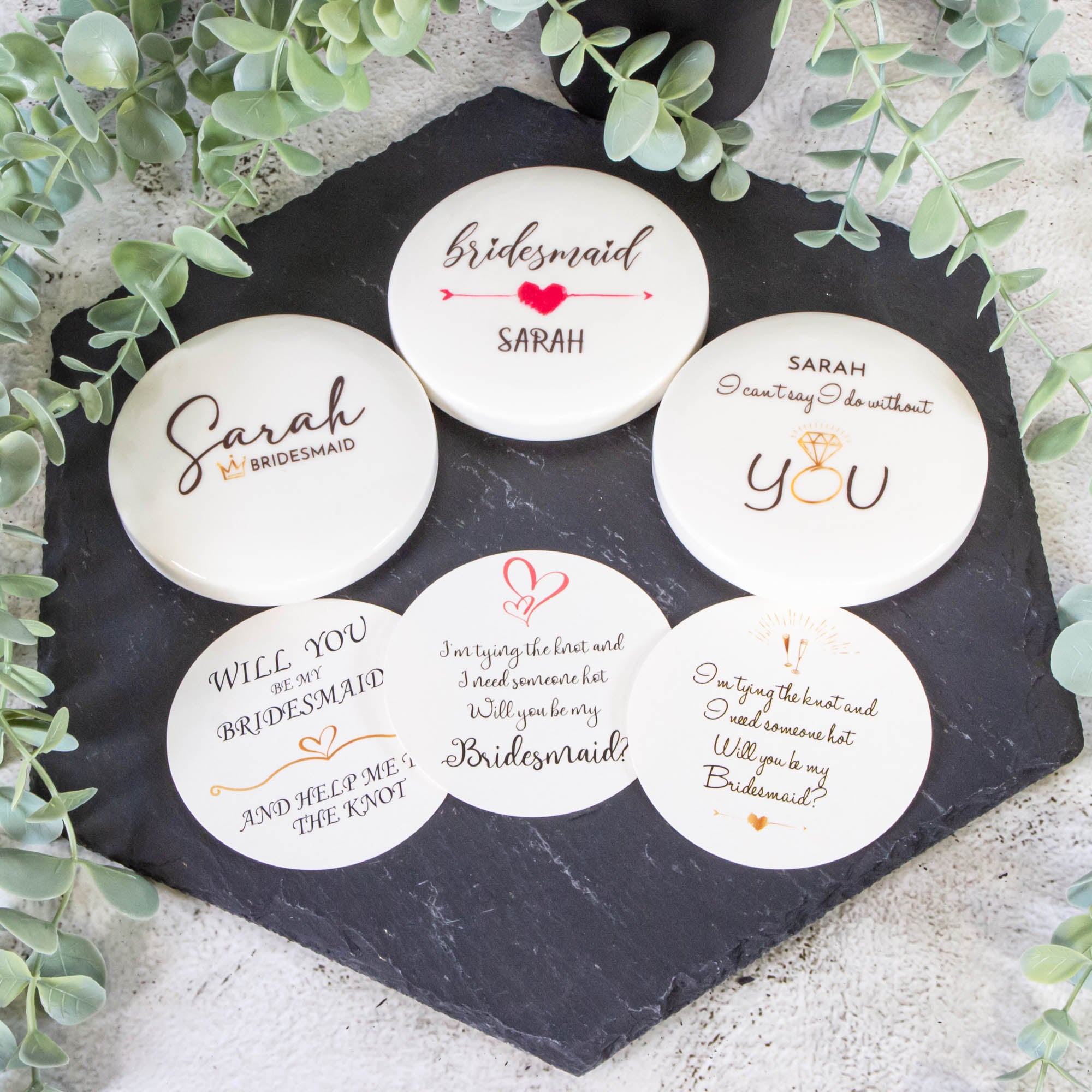 Personalised Round Keepsake box - Bridesmaid and Maid of honour Gift, Wedding Gift, Birthday gift Custom Jewellery box