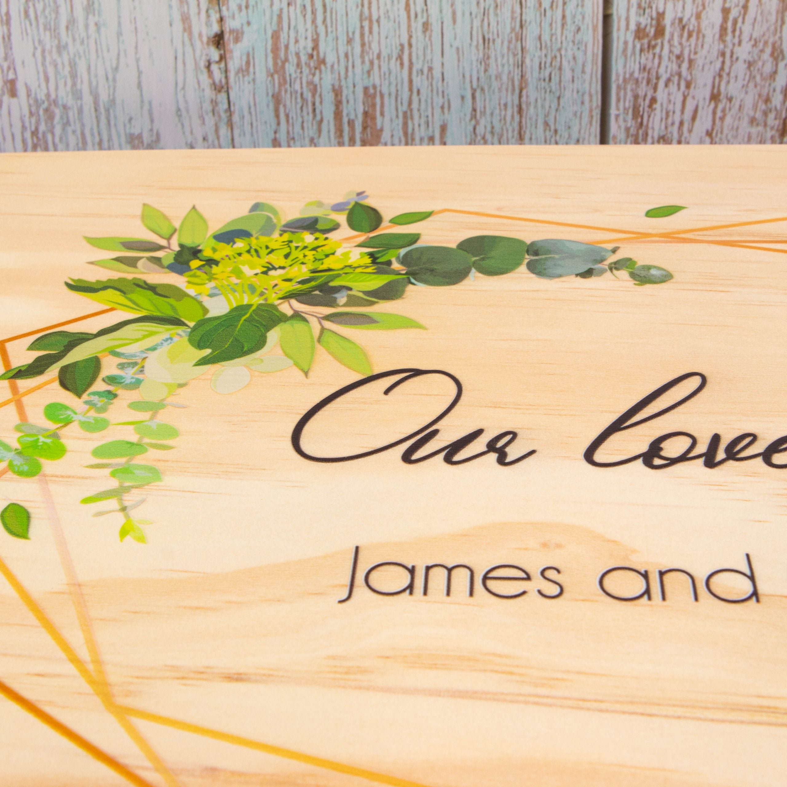 Personalised Wooden Keepsake box, Newly Wedding Couple Gift