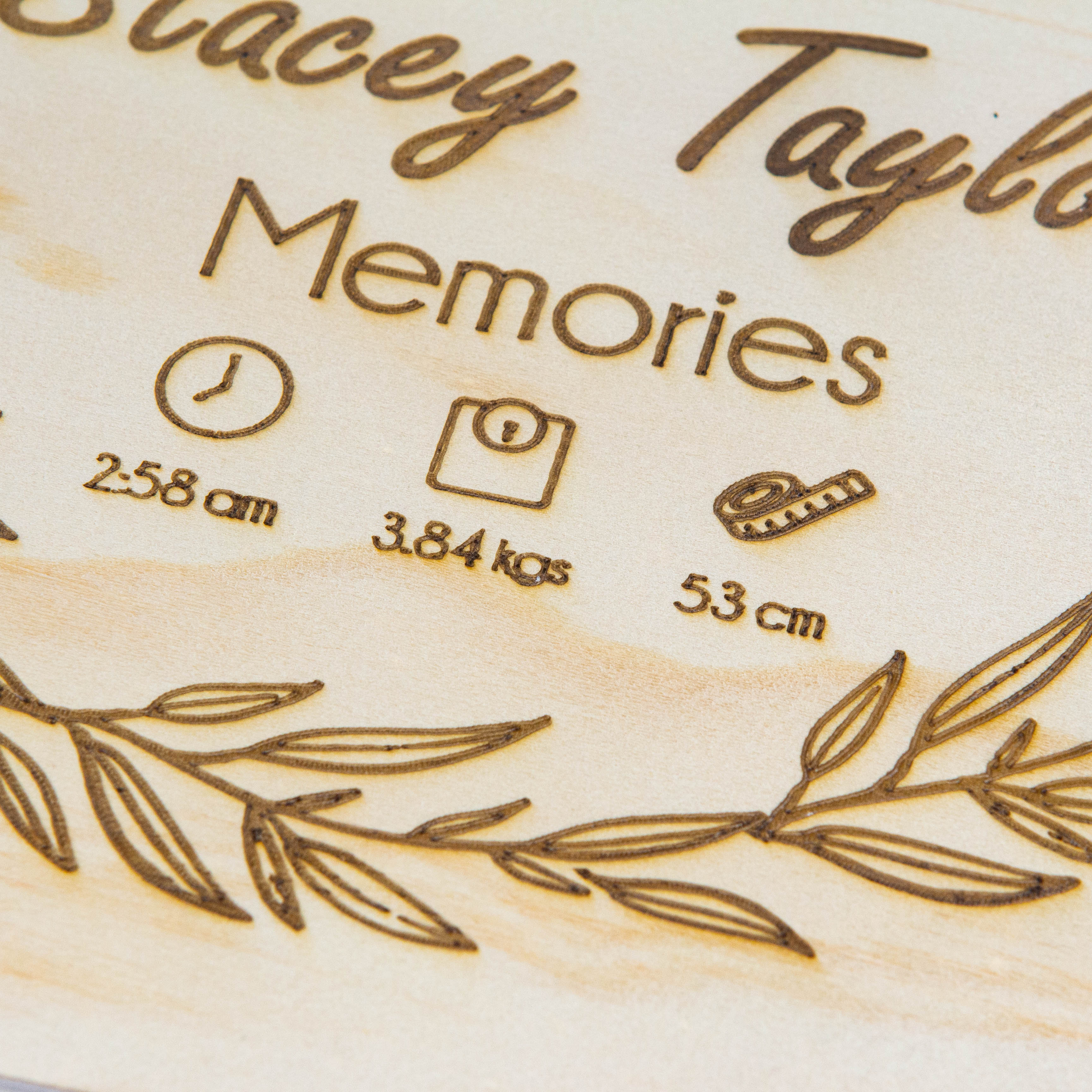 Personalised Wooden Keepsake box, New Baby Mom Gift
