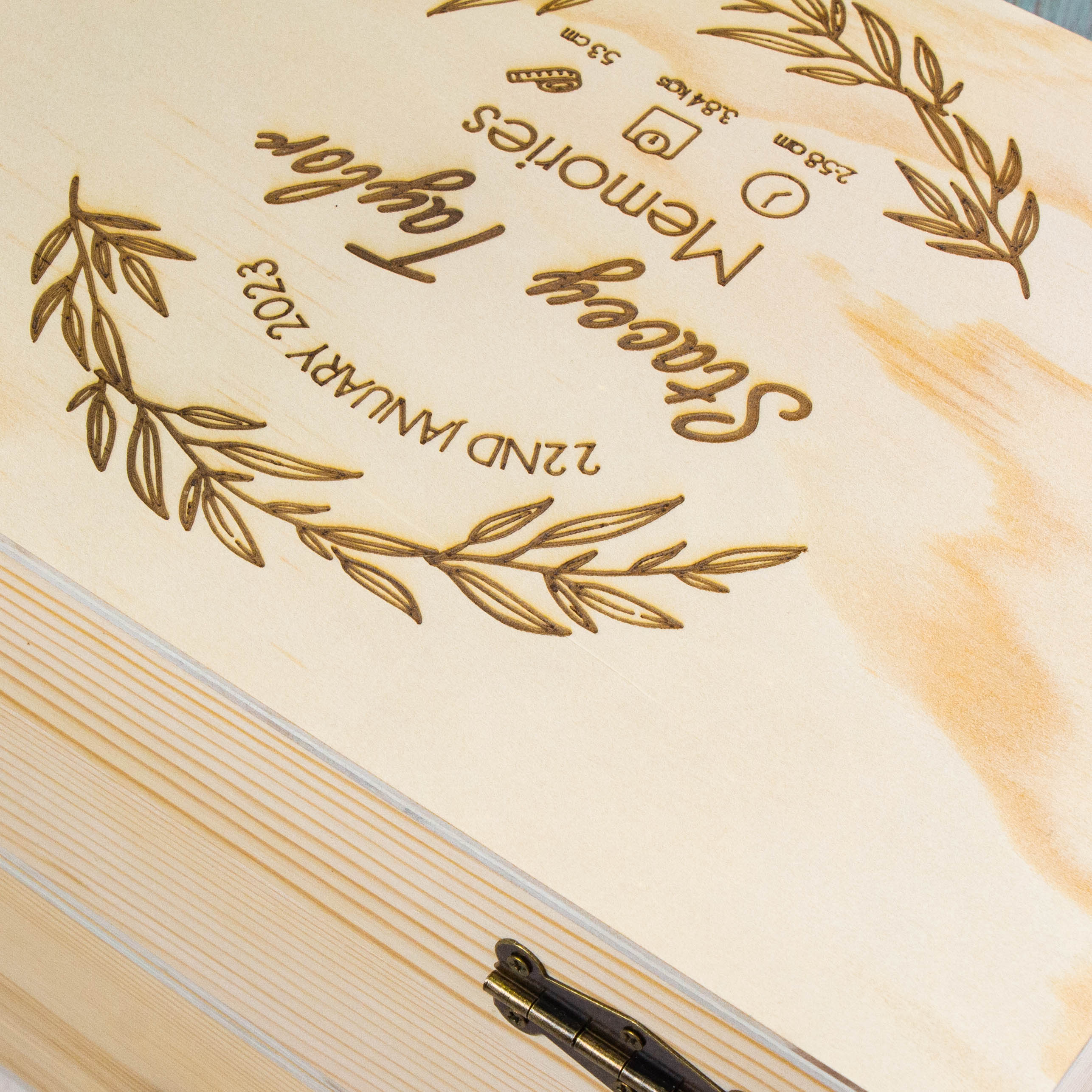 Personalised Wooden Keepsake box, New Baby Mom Gift