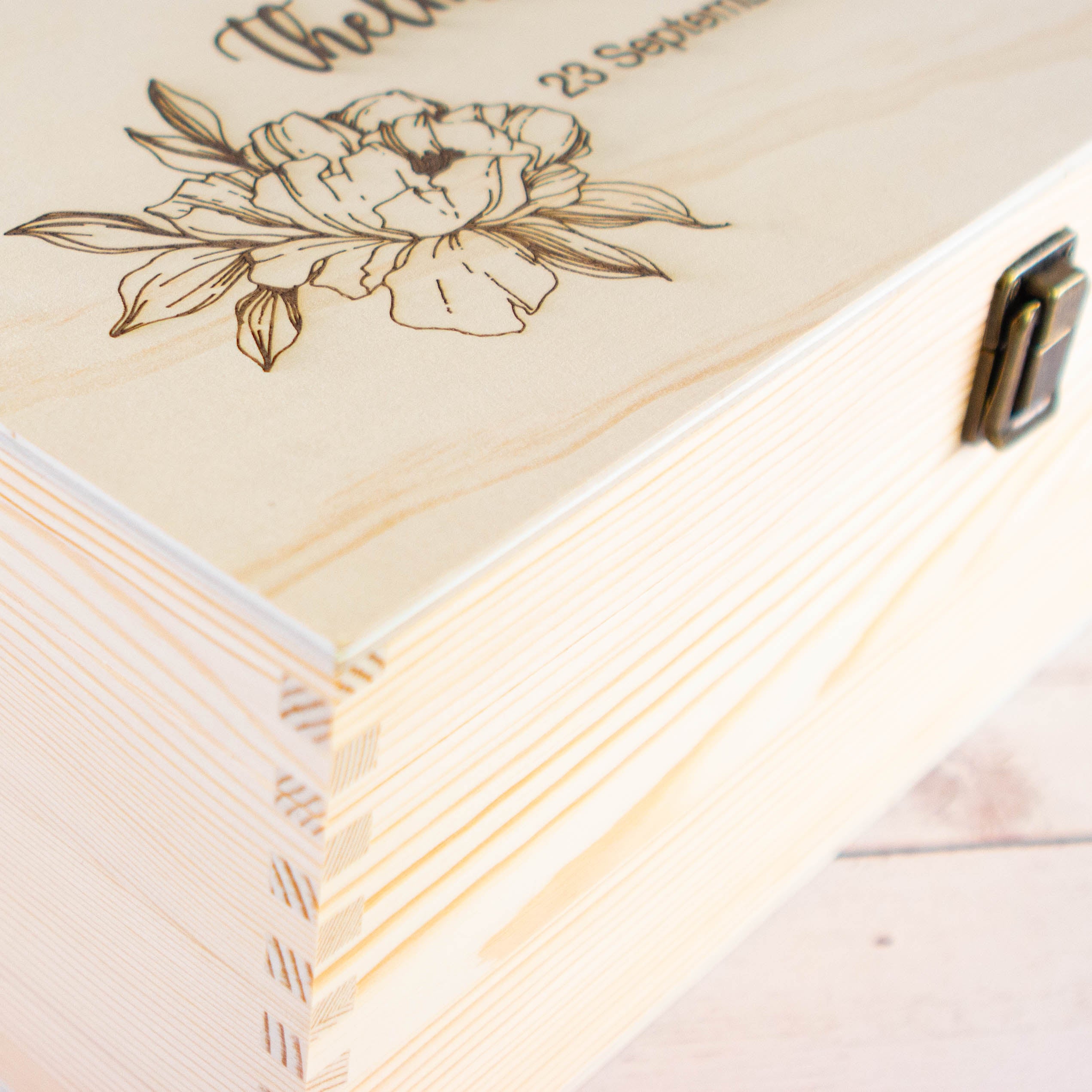 Personalised Wooden Keepsake box, Birthday Gift
