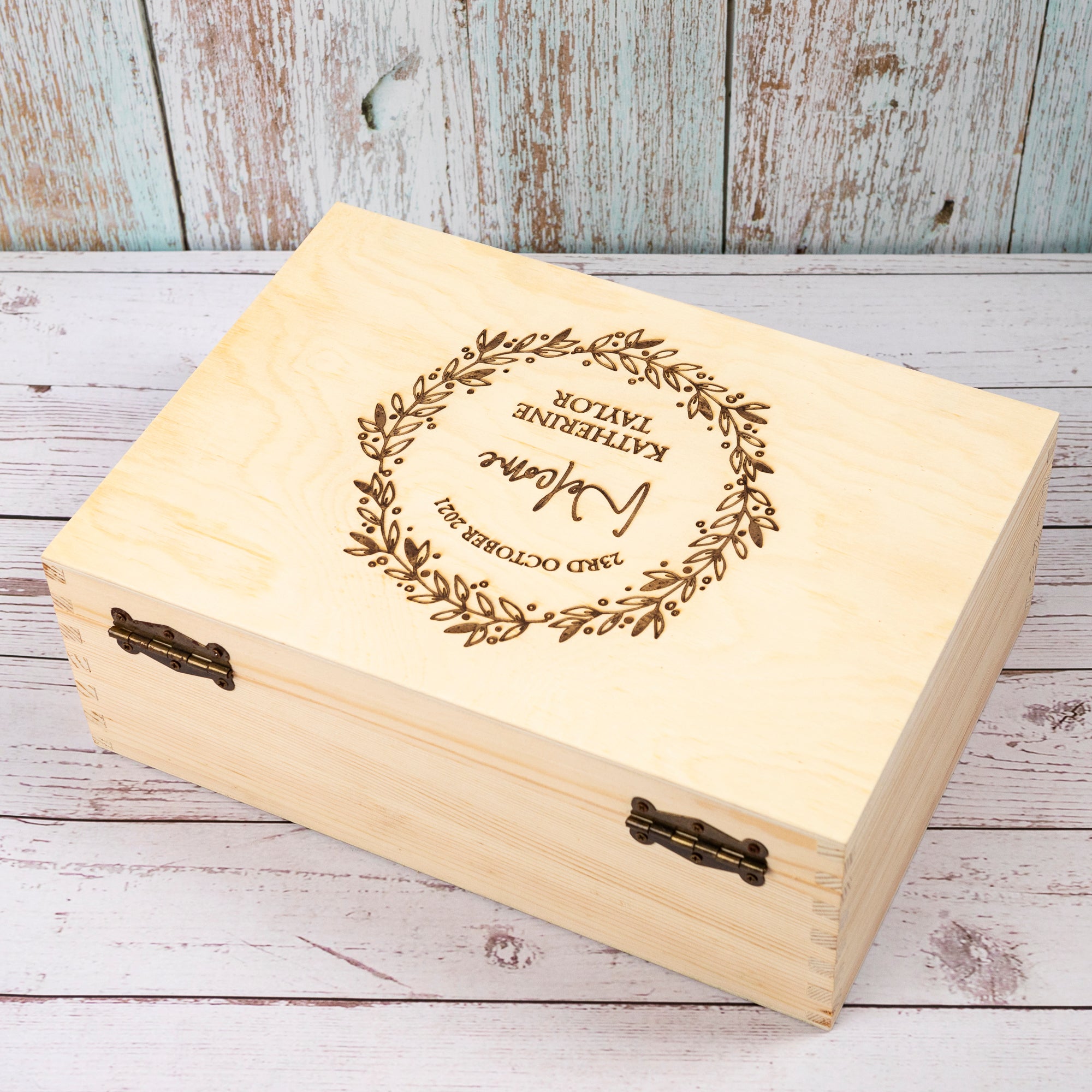 Personalised Wooden Keepsake box, New Baby Mom Gift