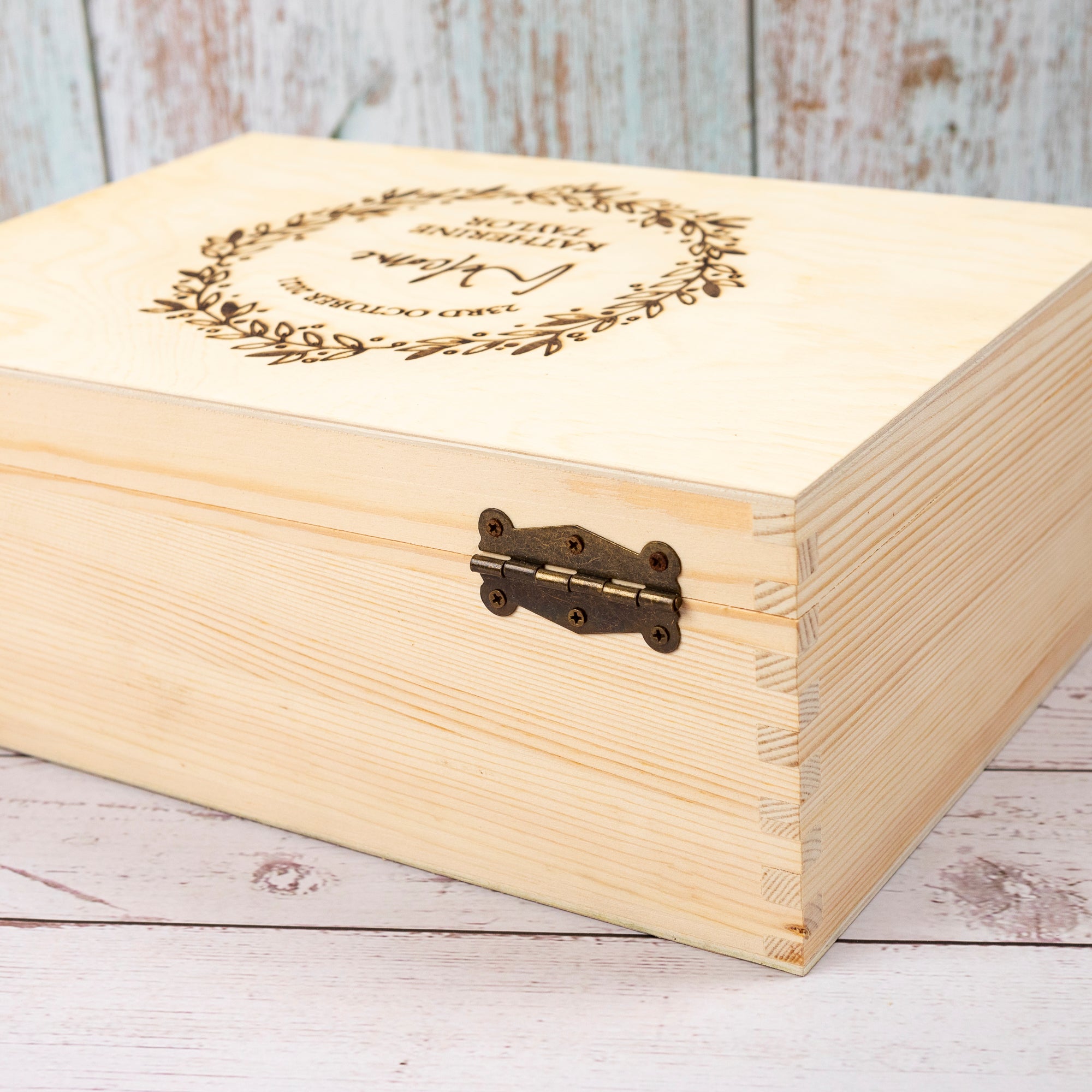Personalised Wooden Keepsake box, New Baby Mom Gift