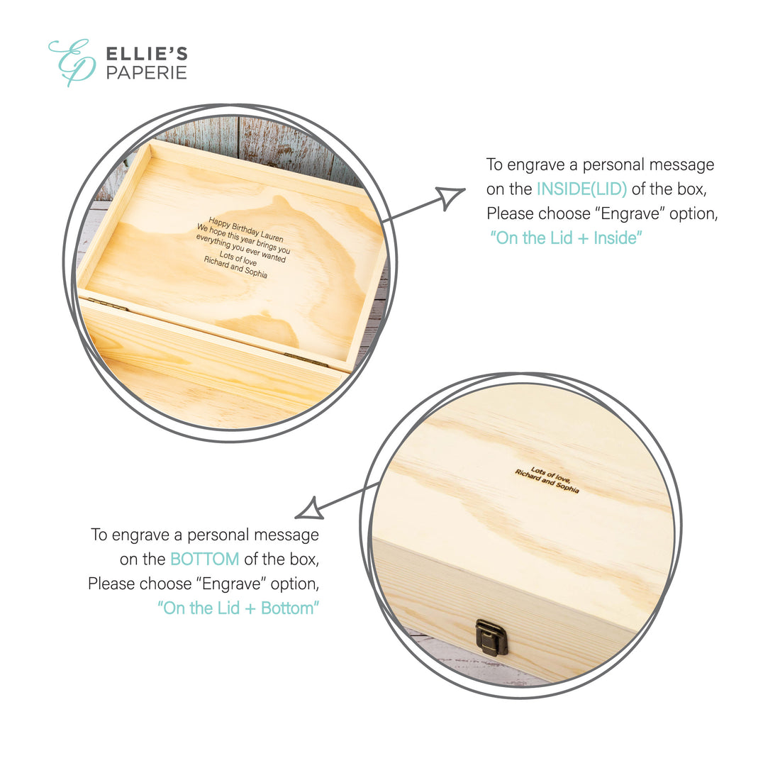 Personalised Wooden Keepsake box, New Baby Mom Gift [Lisa]