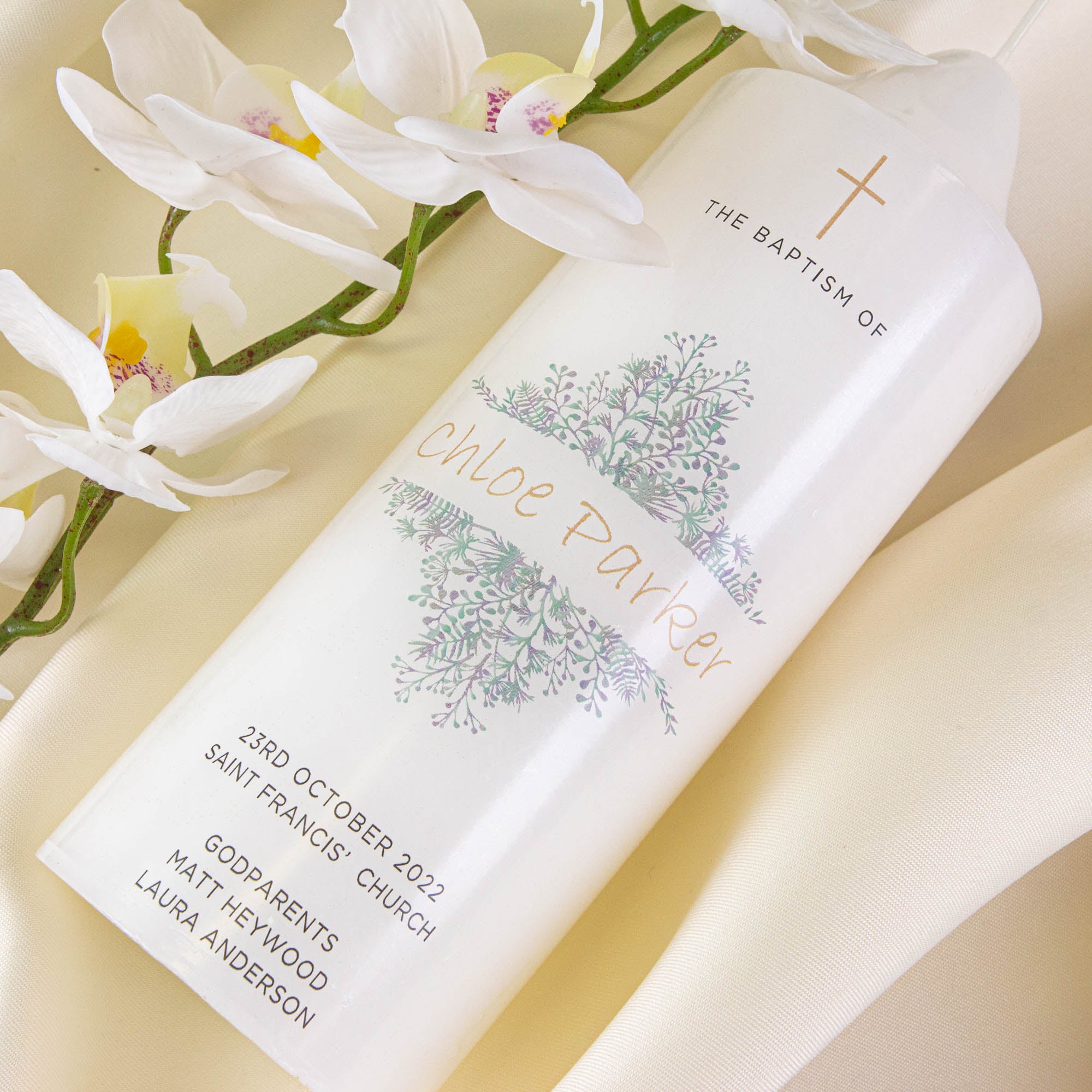 Personalised Baptism Christening Candle