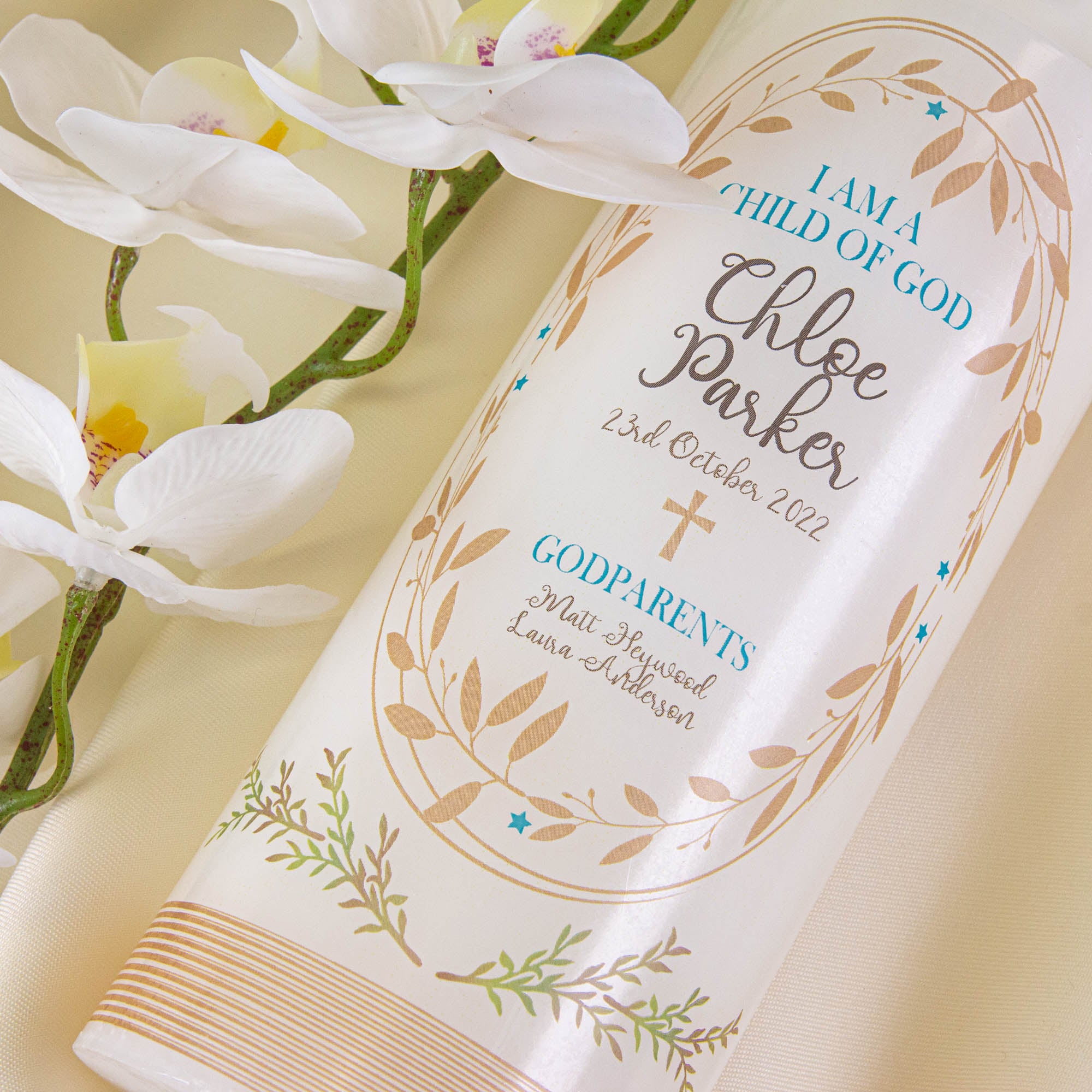 Personalised Baptism Christening Candle