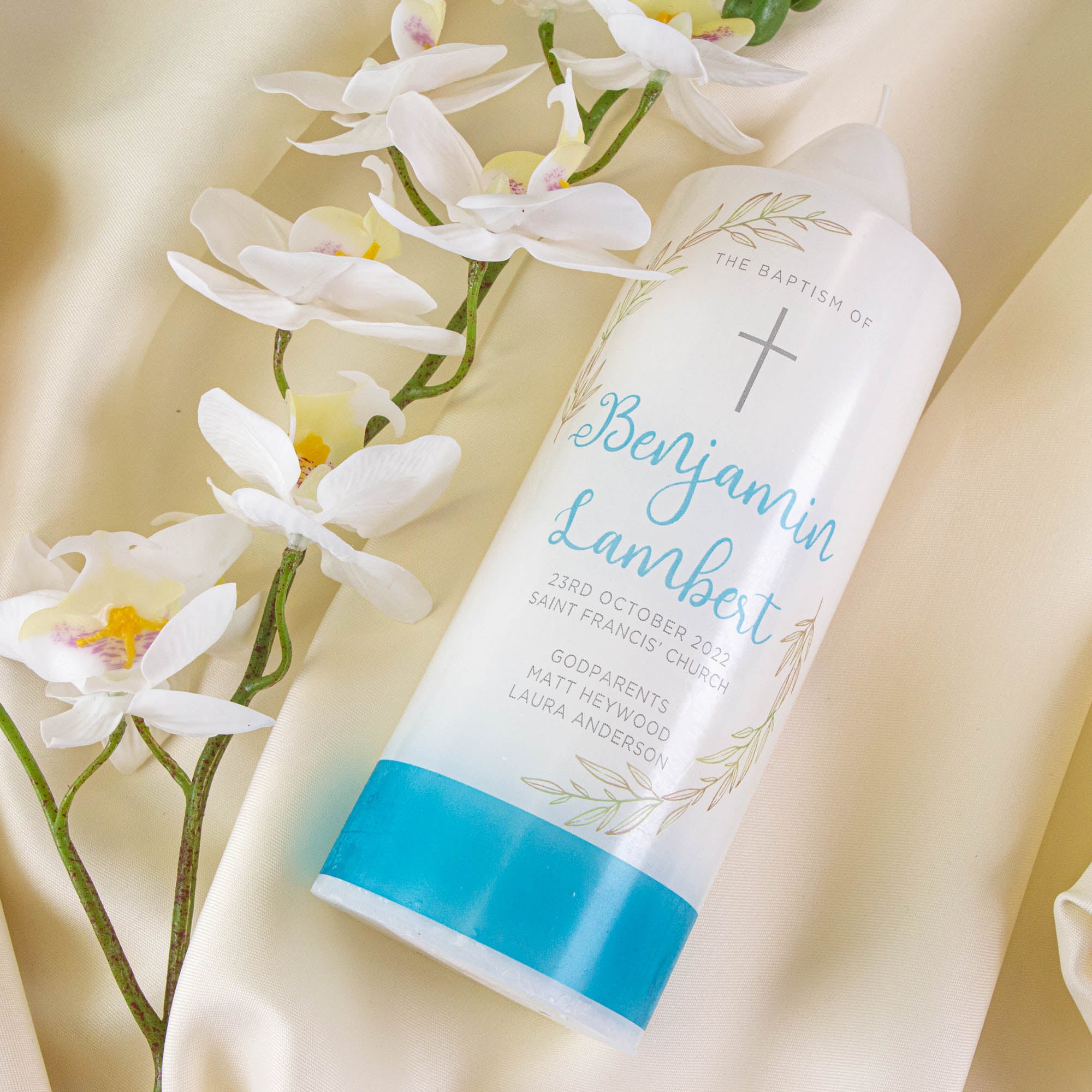 Personalised Baptism Christening Candle