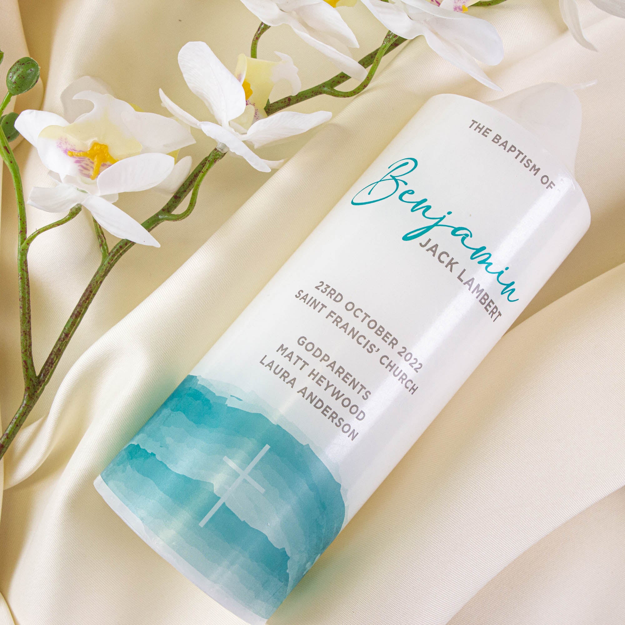 Personalised Baptism Christening Candle