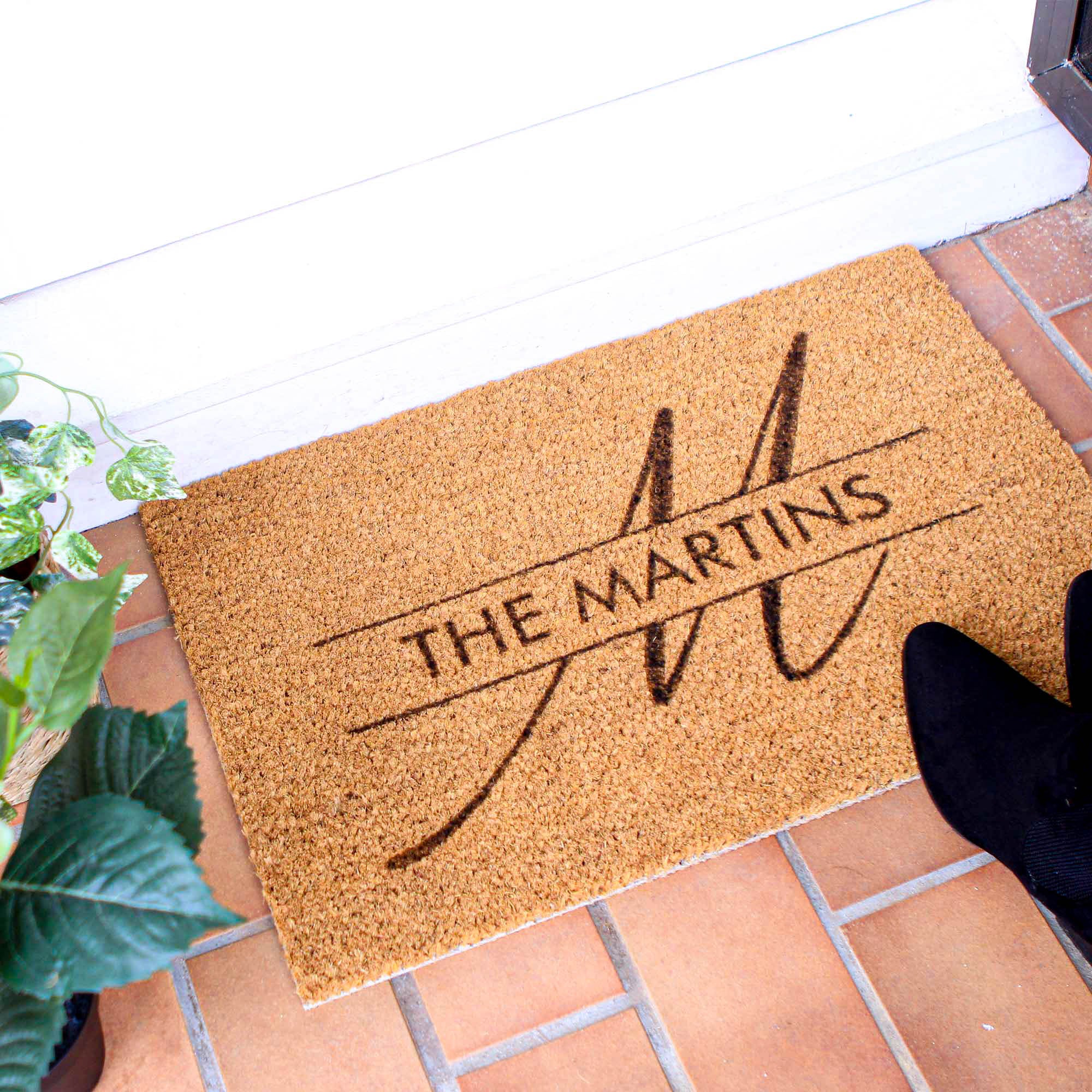 Personalised Initial Doormat - Monogram, Initial