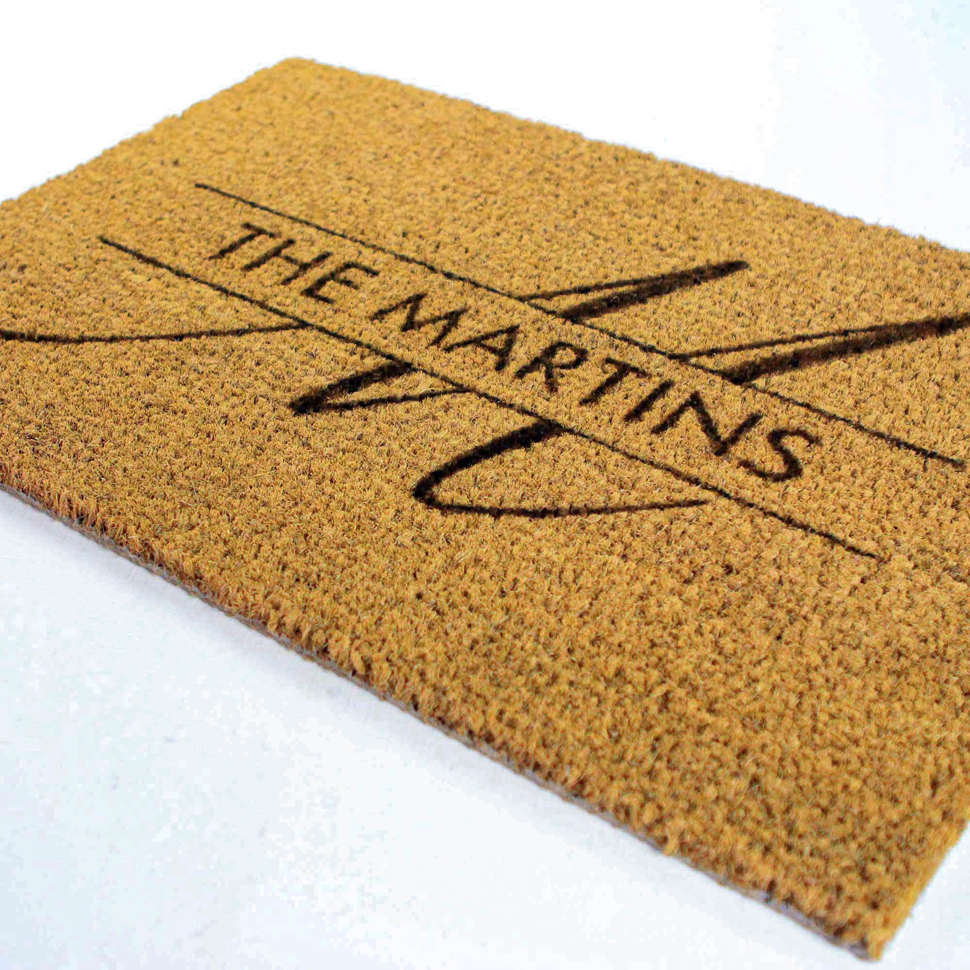 Personalised Initial Doormat - Monogram, Initial