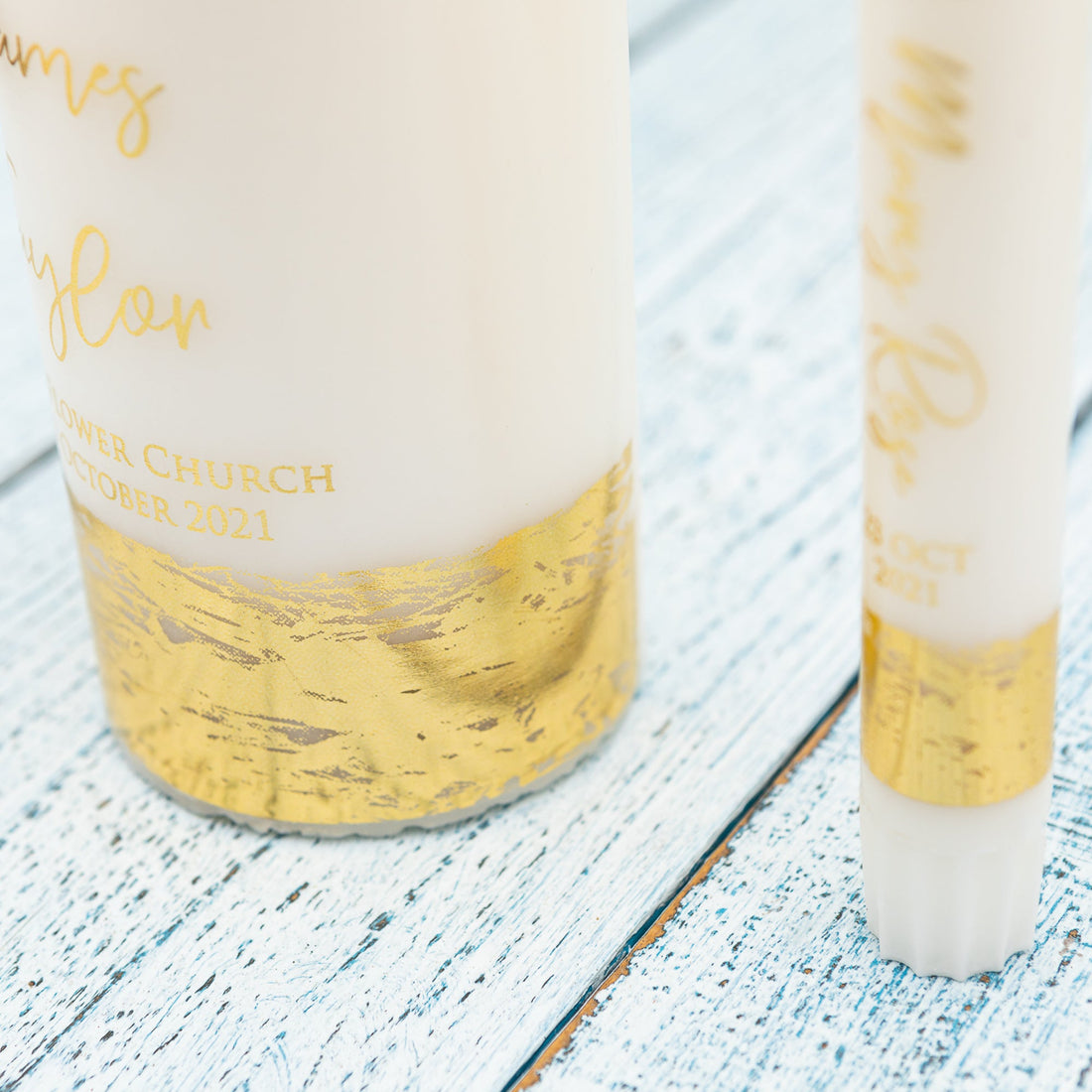 Custom Christening Candle AU – Personalised Baptism Gift [A] - Personalised Candle - Younique Gifts Melbourne