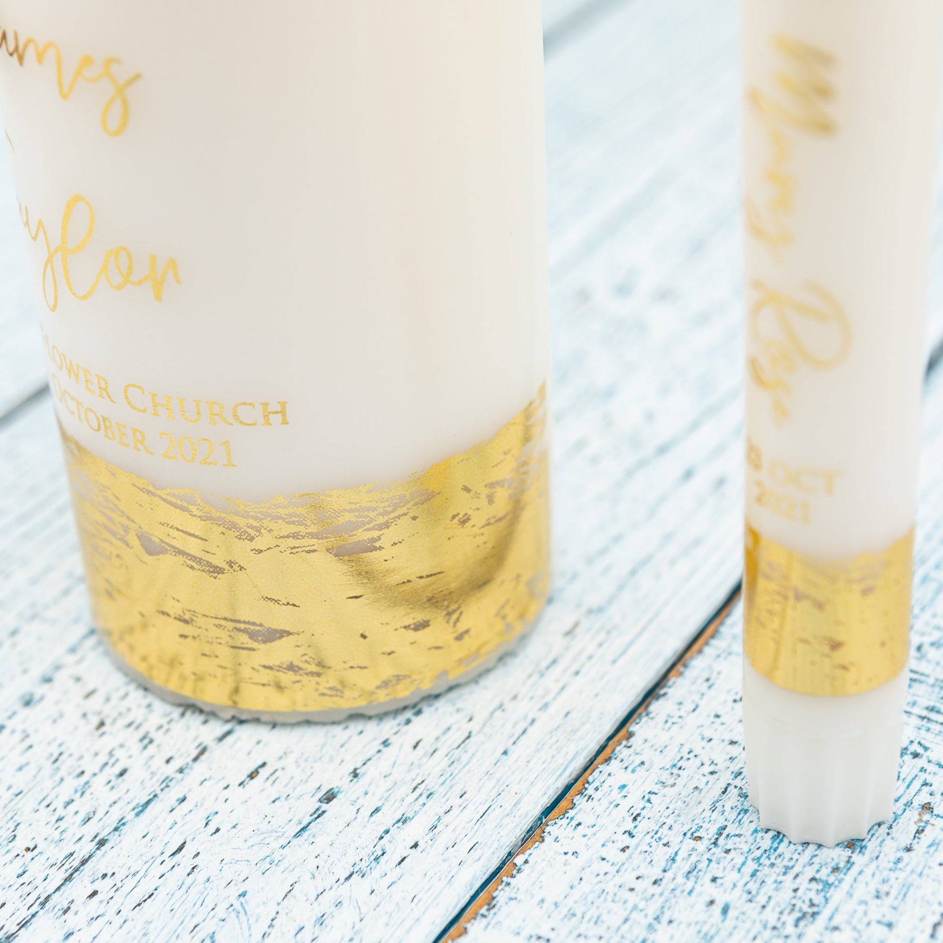 Custom Christening Candle AU – Personalised Baptism Gift [A] - Personalised Candle - Younique Gifts Melbourne