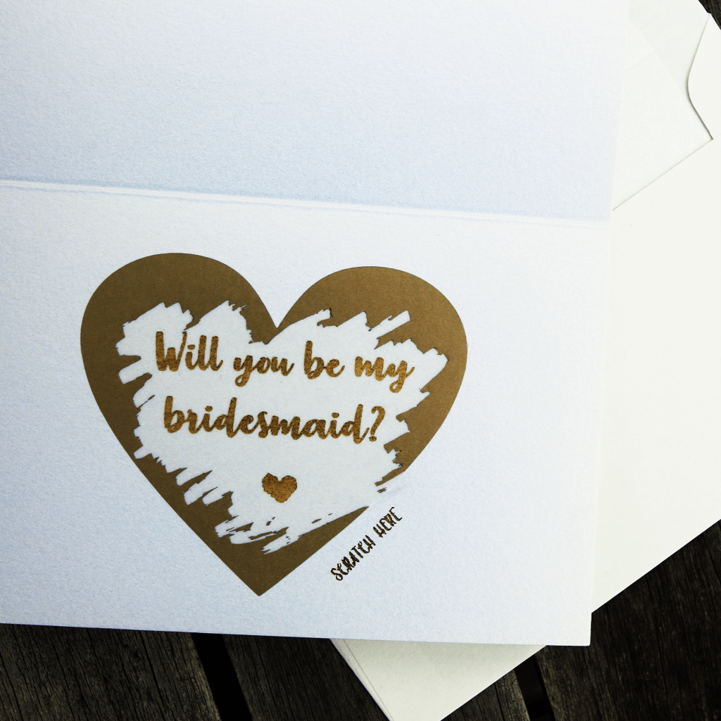 Custom Gold Foil Scratch Off Cards - Personalised Invitation - Younique Gifts Melbourne