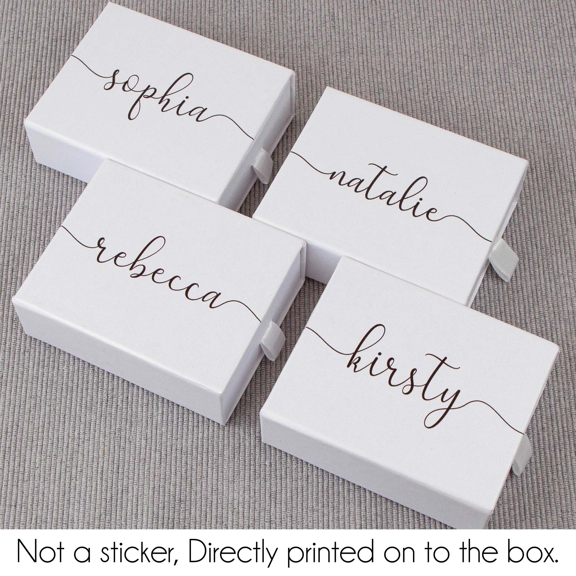 Custom Printed Box, Personalised Jewellery Gift Box Cardboard Drawer - Personalised wedding gift - Younique Gifts Melbourne