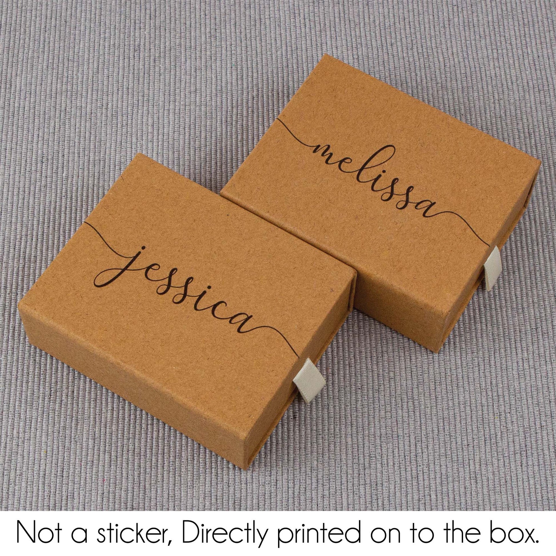 Custom Printed Box, Personalised Jewellery Gift Box Cardboard Drawer - Personalised wedding gift - Younique Gifts Melbourne