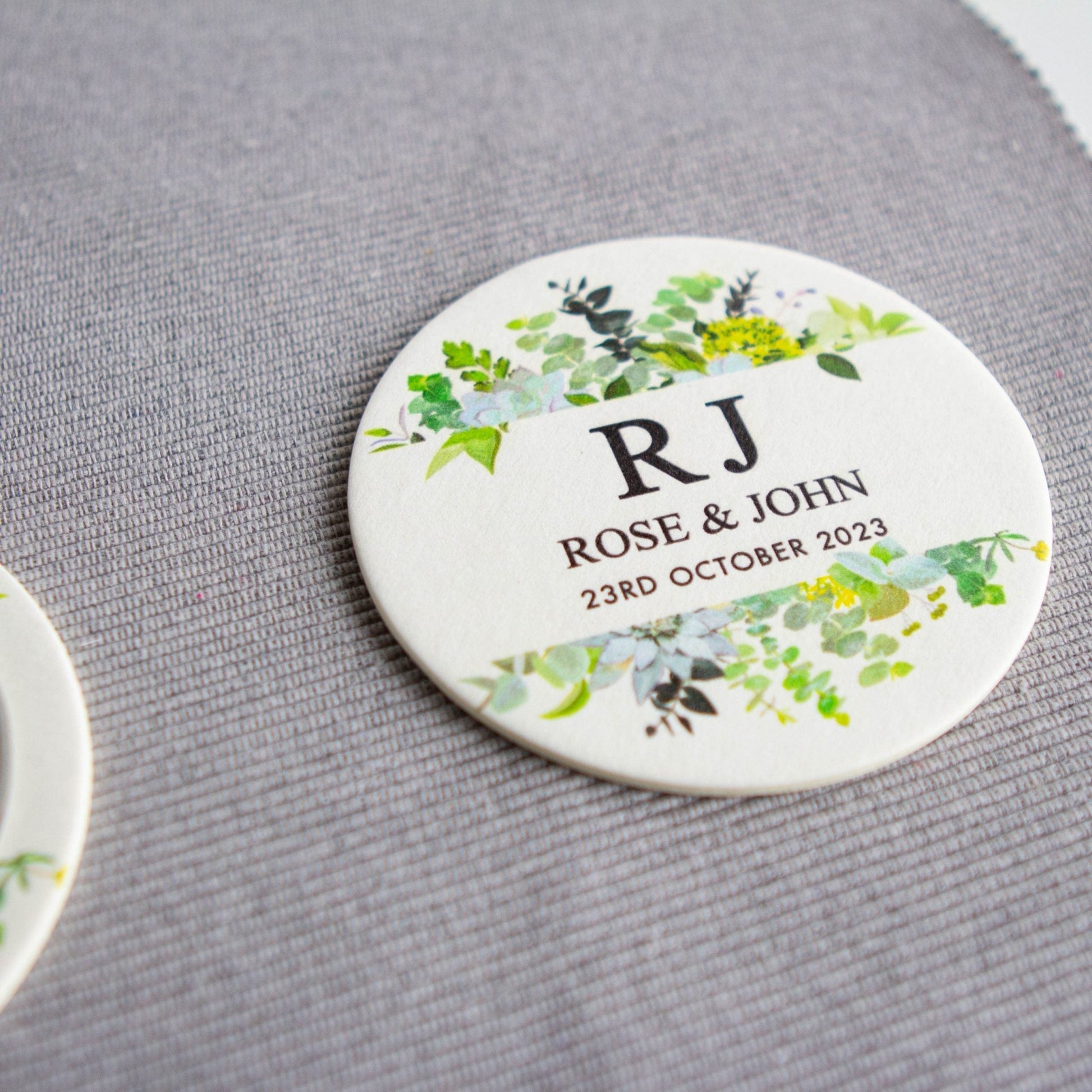 Custom printed Coasters - Bachelorette Party, Bespoke Coaster, Wedding party favour bomboniere, place card - Younique Gifts