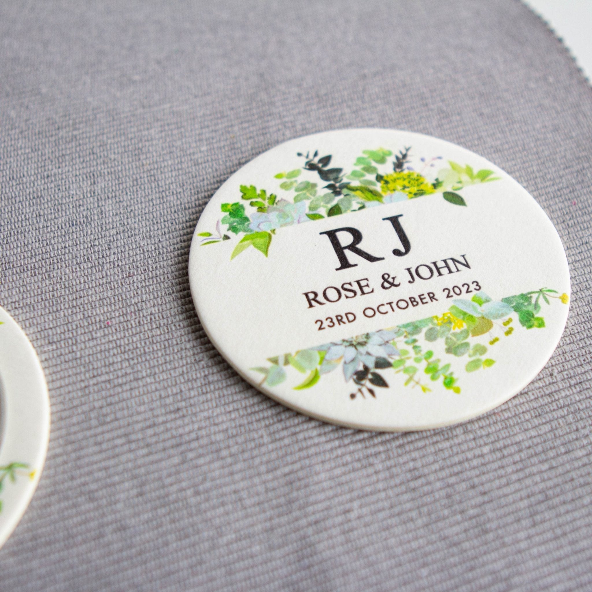 Custom printed Coasters - Bachelorette Party, Bespoke Coaster, Wedding party favour bomboniere, place card - Younique Gifts