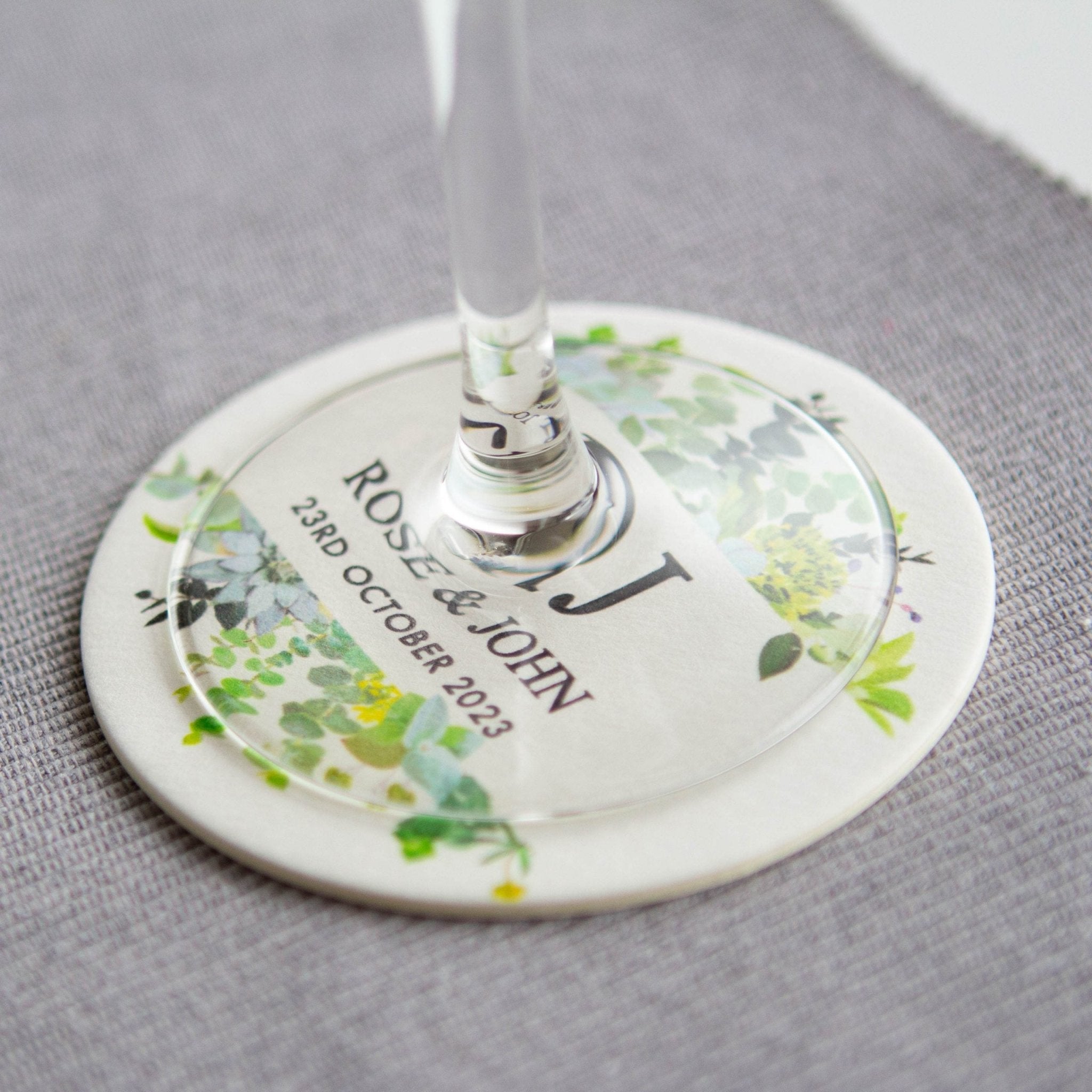 Custom printed Coasters - Bachelorette Party, Bespoke Coaster, Wedding party favour bomboniere, place card - Younique Gifts