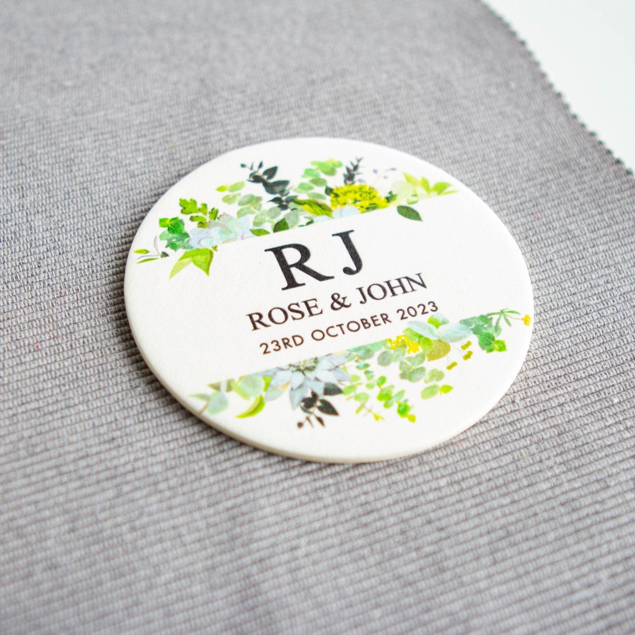Custom printed Coasters - Bachelorette Party, Bespoke Coaster, Wedding party favour bomboniere, place card - Younique Gifts
