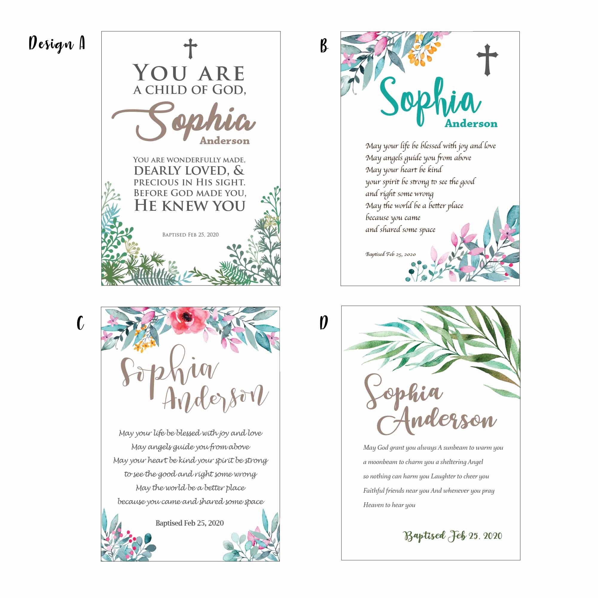 personalised baptism gift