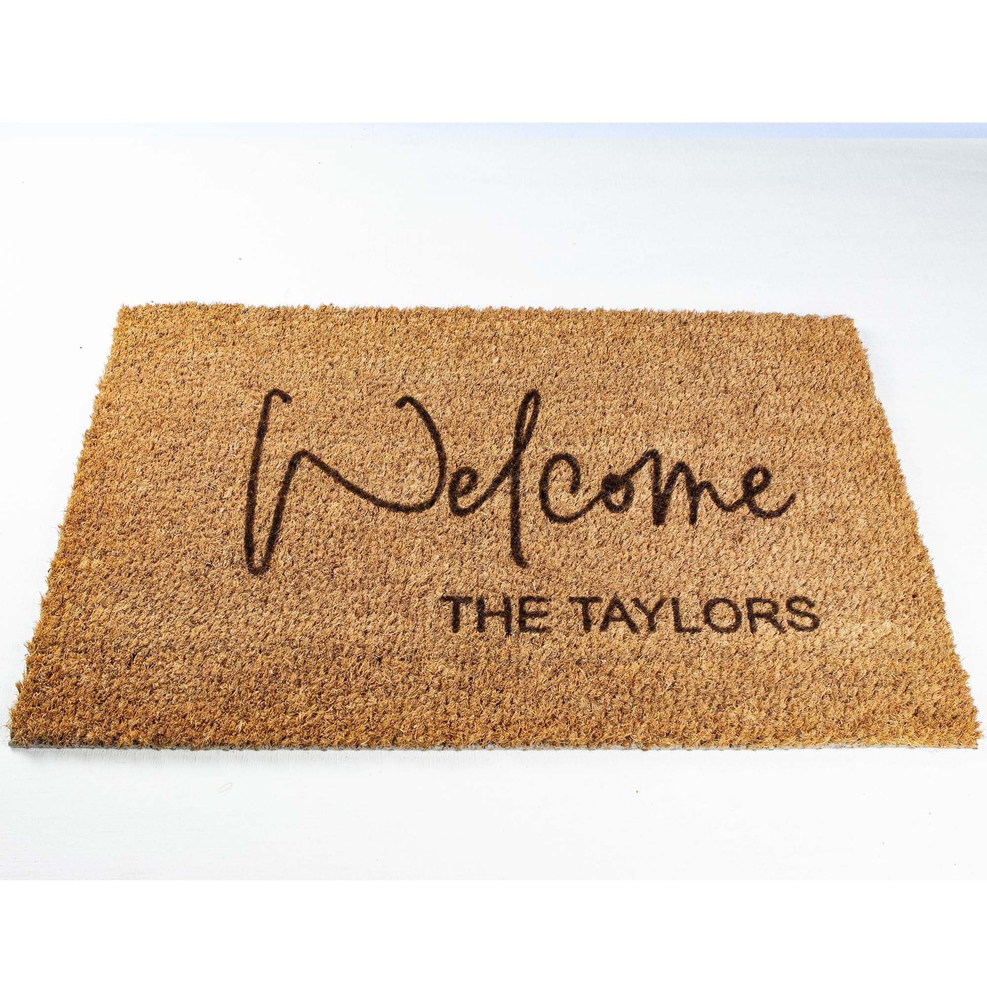 Personalised Family Name and Welcome Doormat