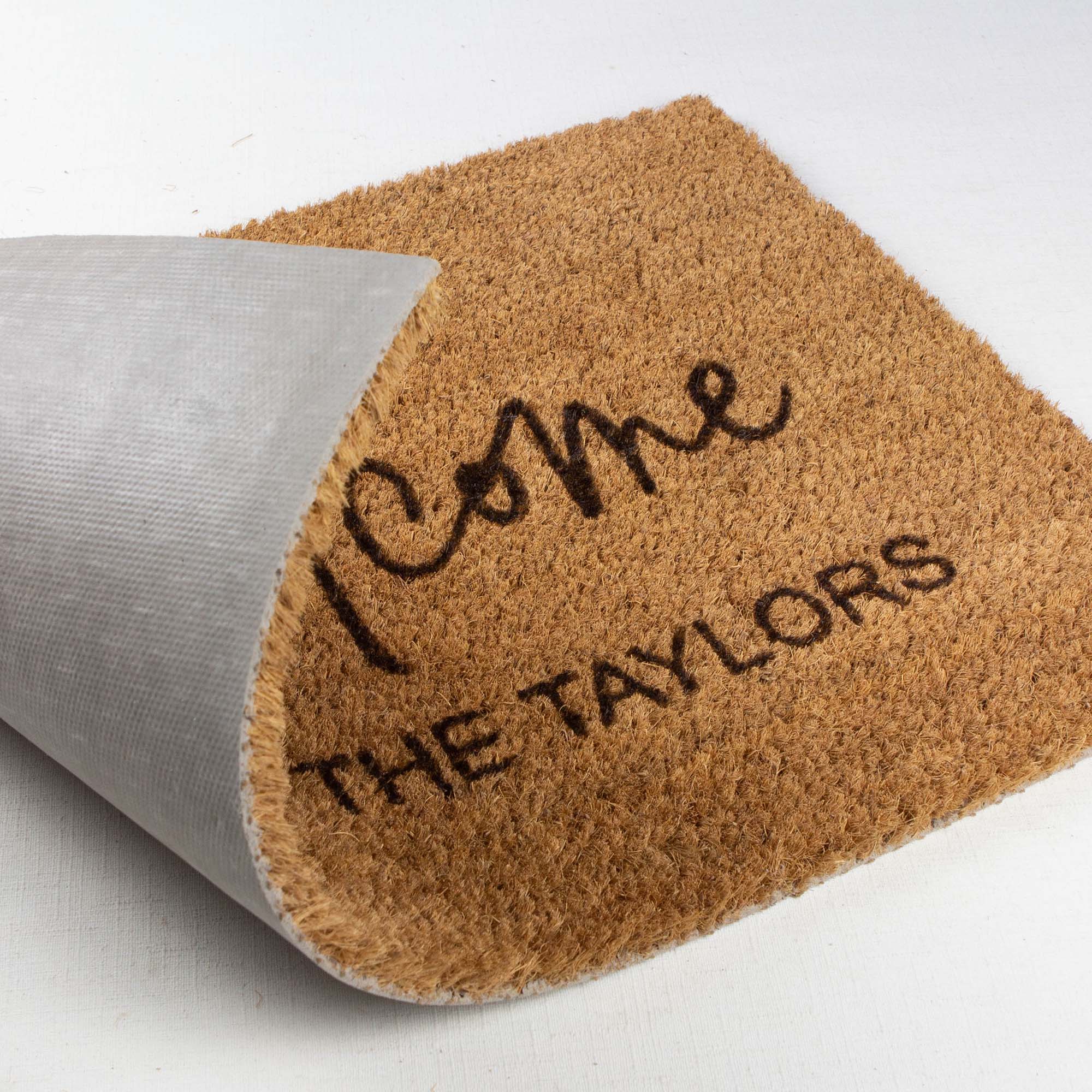 Personalised Family Name and Welcome Doormat