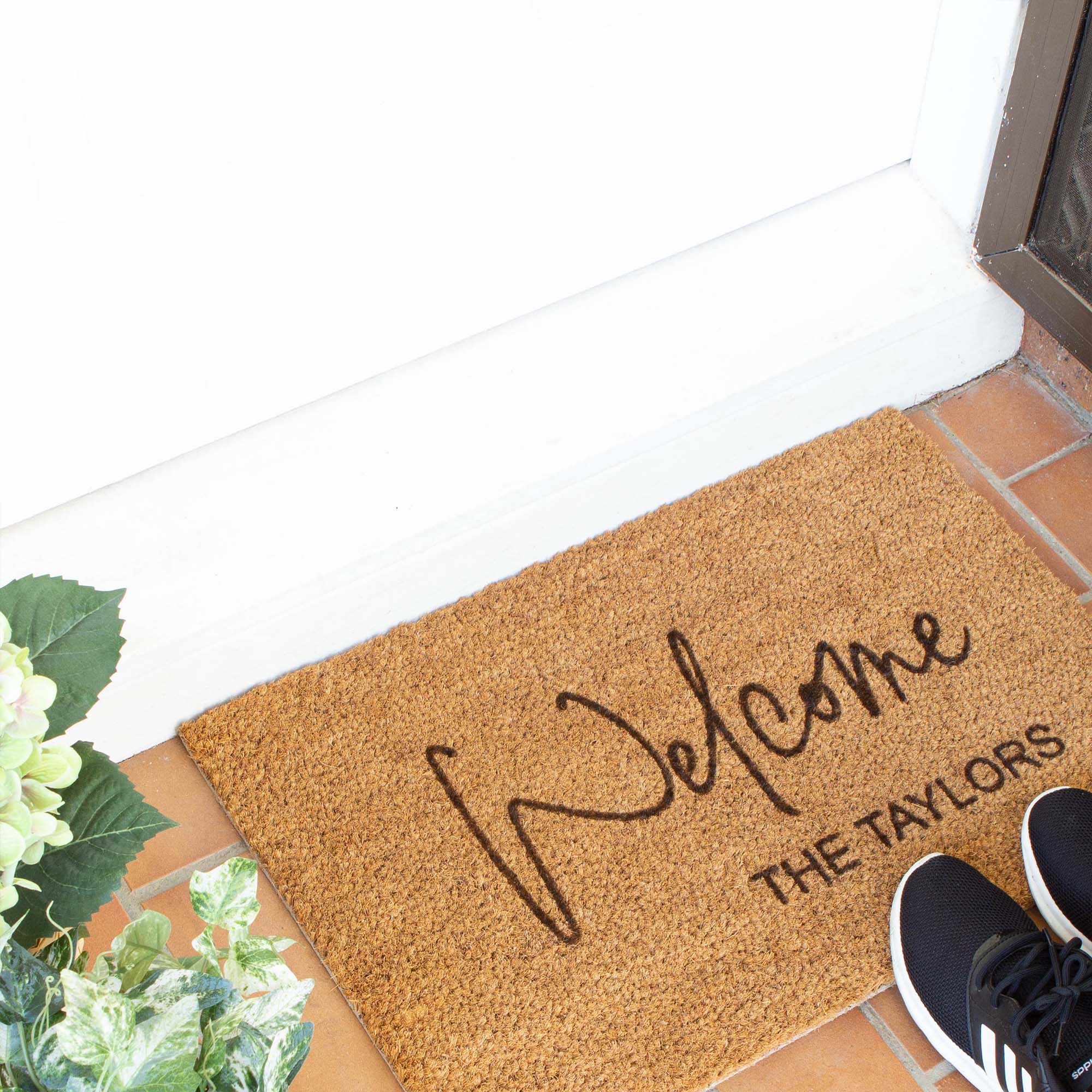 Personalised Family Name and Welcome Doormat