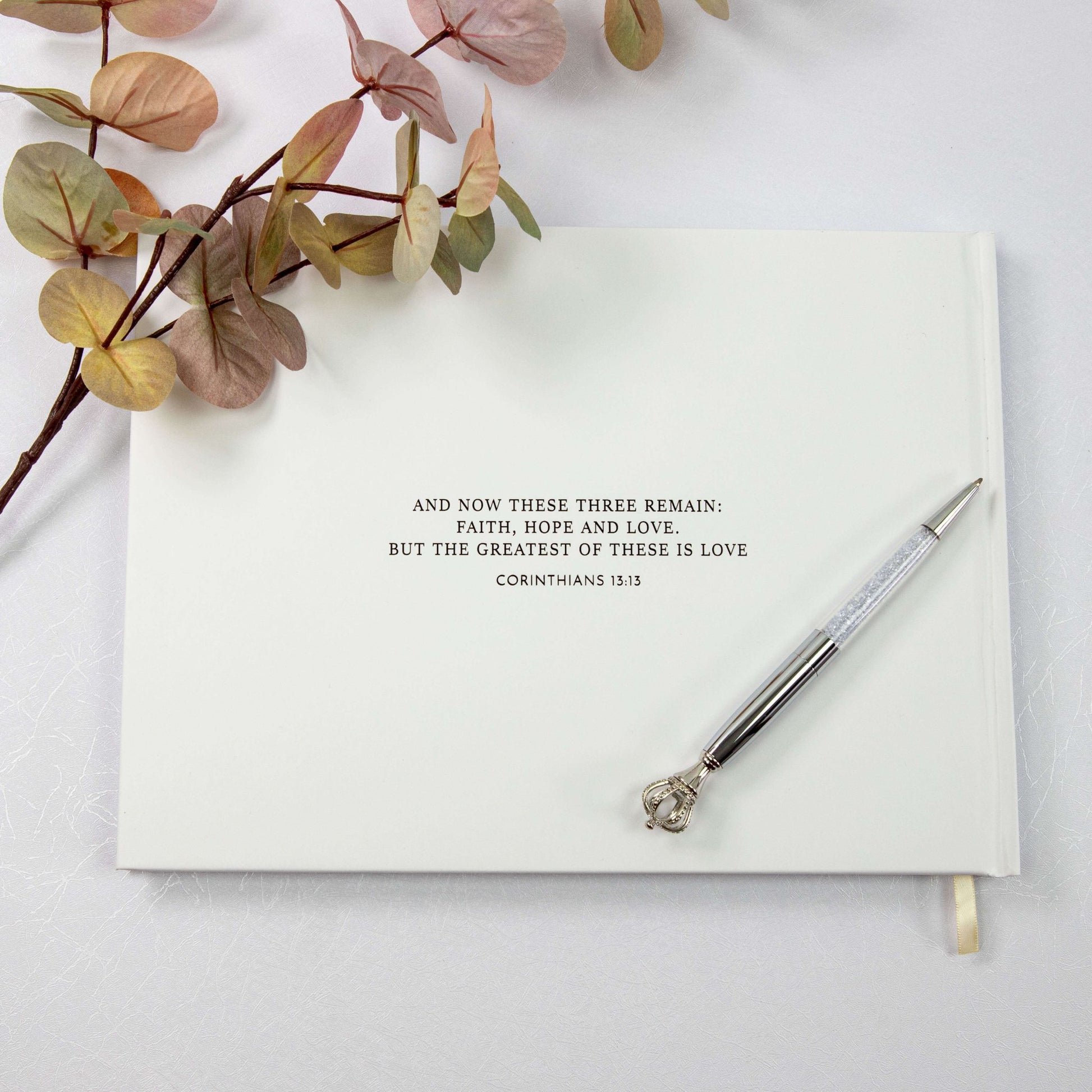 Elegant Wedding Guest Book – Personalised Names & Wedding Date - Personalised Guest book - Younique Gifts Melbourne