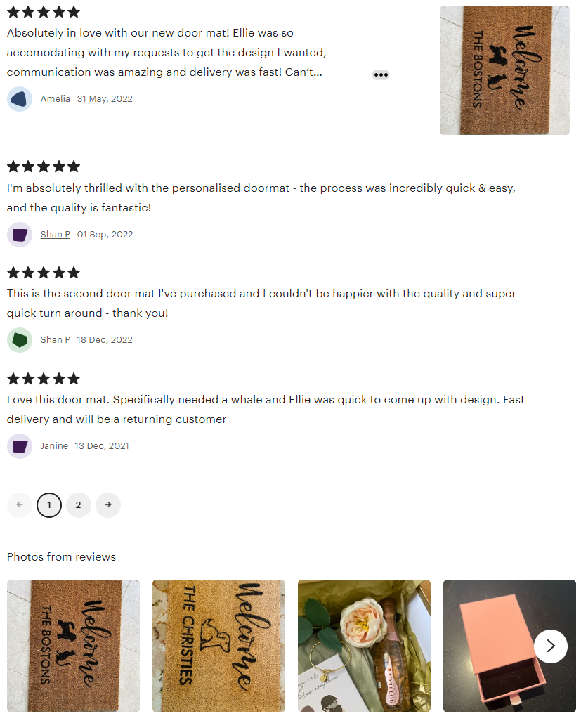 Personalised Family Name Doormat with a Dog