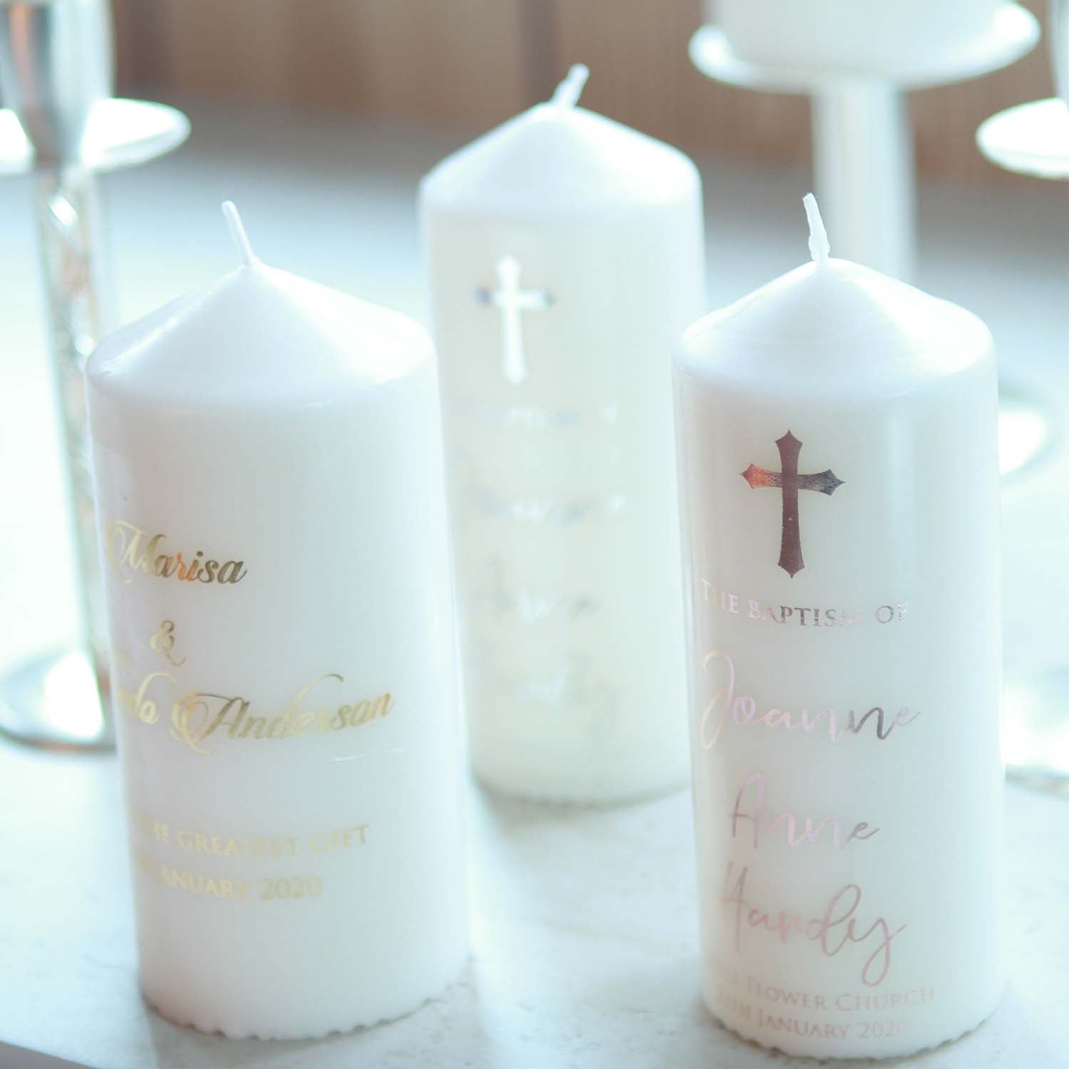 Personalised Real Foil Water-slide Decal. Baptism, Christening, Wedding - Personalised tatoo - Younique Gifts Melbourne
