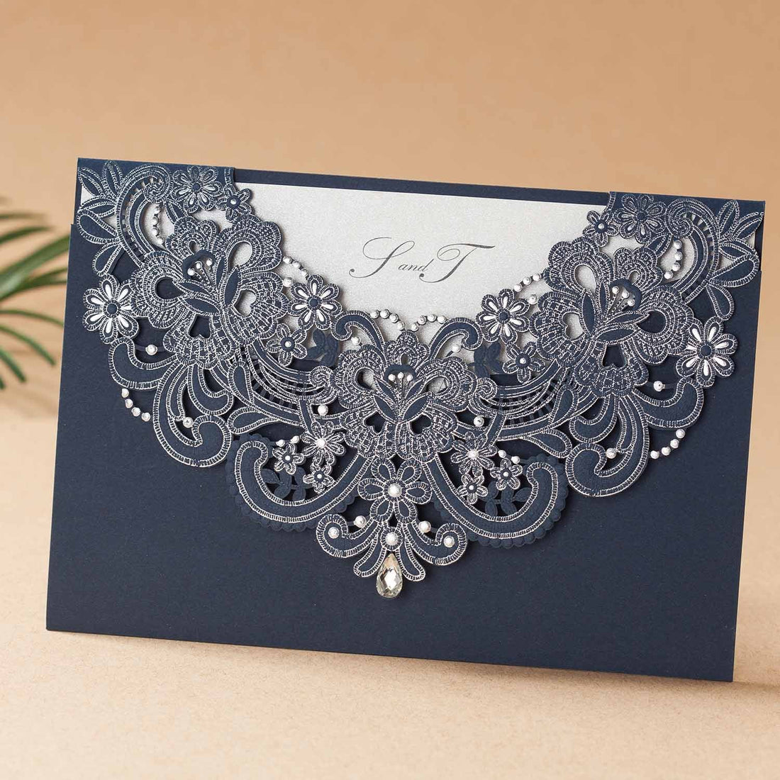 Laser Cut Wedding Invitations - AW7513 - Personalised Invitations - Younique Gifts Melbourne