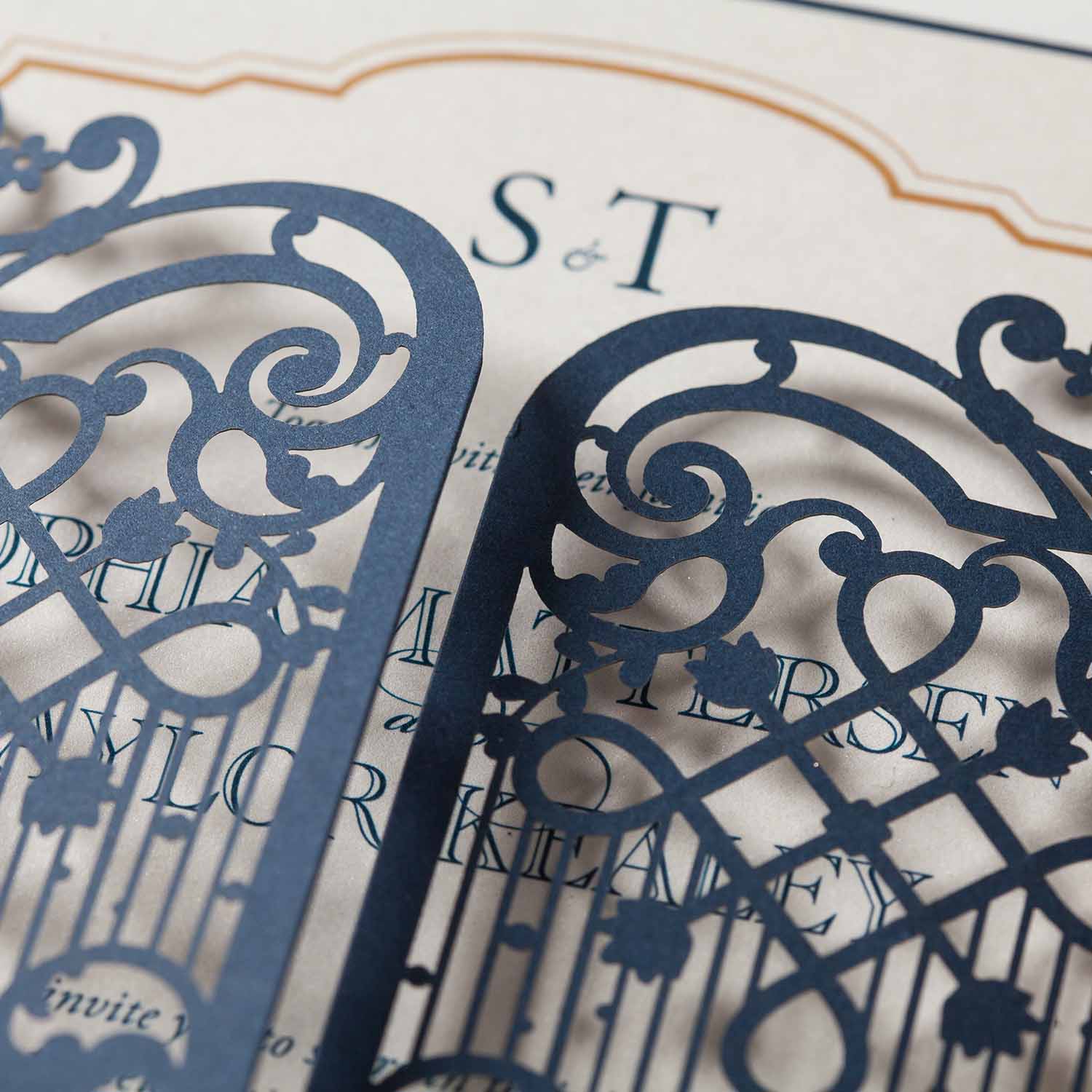 Laser cut wedding invitations - CW5102 - Personalised Invitations - Younique Gifts Melbourne