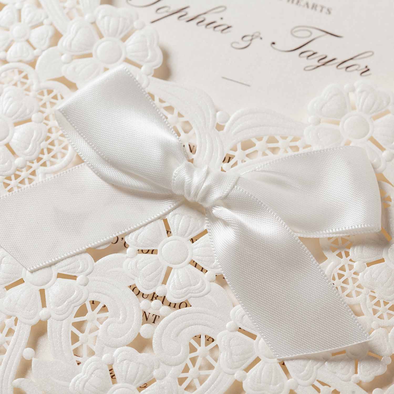 Laser cut wedding invitations - CW6112 - Personalised - Younique Gifts Melbourne