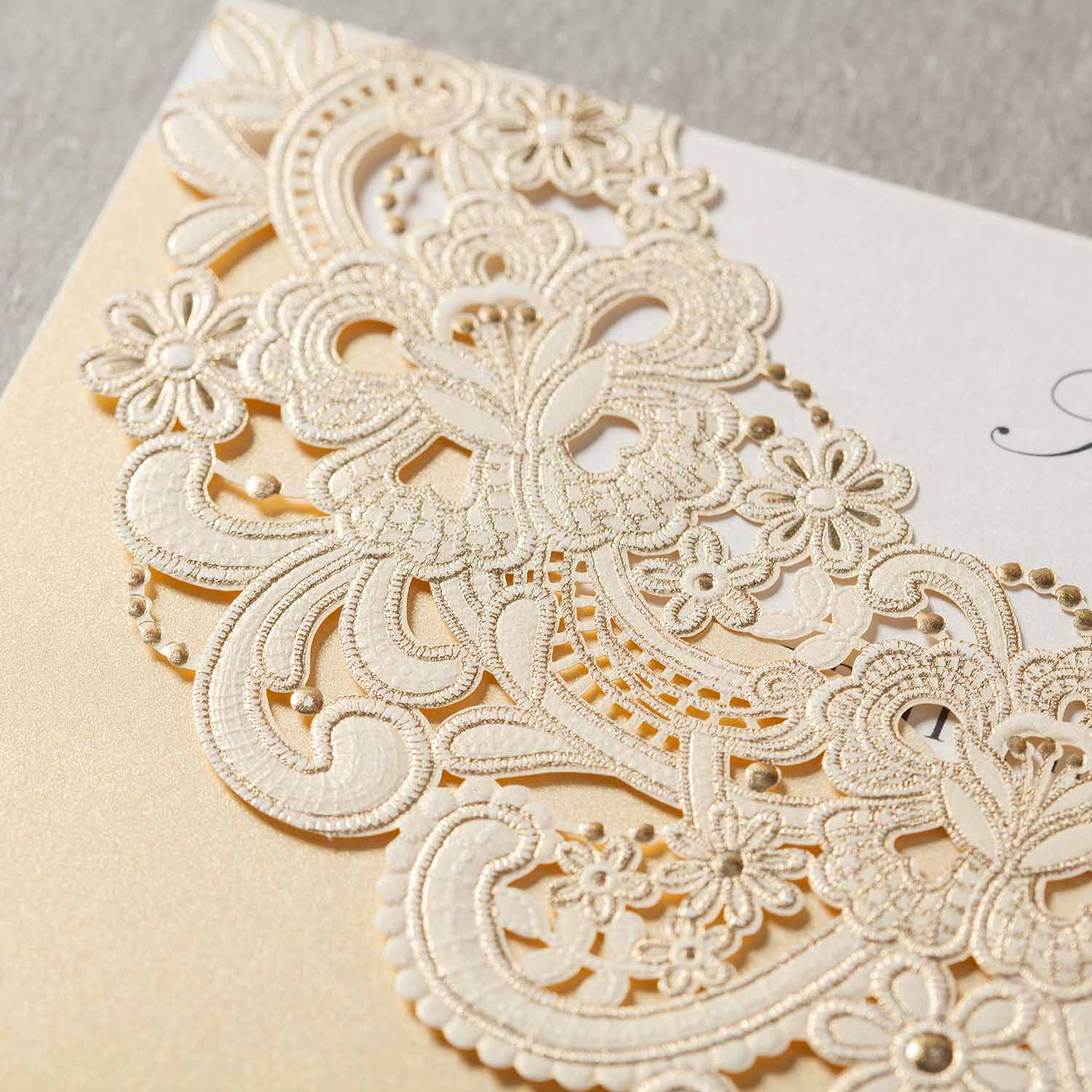 Laser cut wedding invitations - CW6115 - Personalised Invitations - Younique Gifts Melbourne