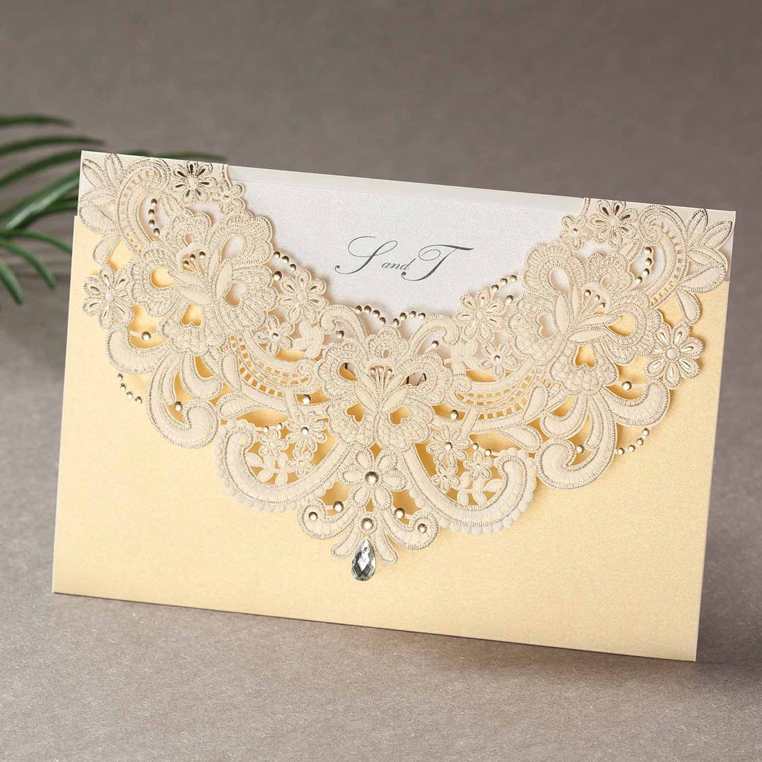 Laser cut wedding invitations - CW6115 - Personalised Invitations - Younique Gifts Melbourne