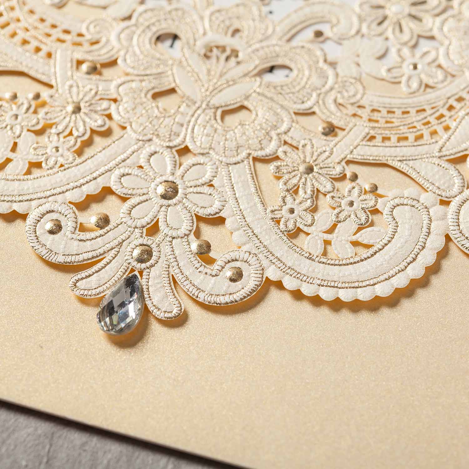 Laser cut wedding invitations - CW6115 - Personalised Invitations - Younique Gifts Melbourne