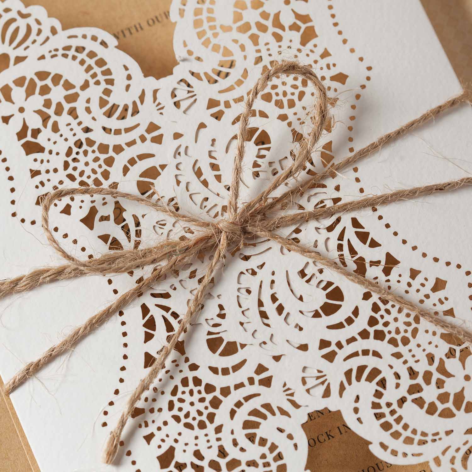 Laser cut wedding invitations - PK14113 - Personalised - Younique Gifts Melbourne