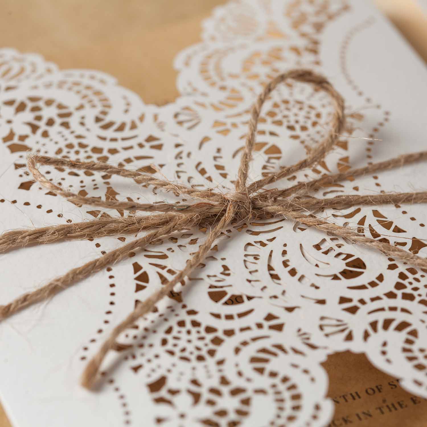 Laser cut wedding invitations - PK14113 - Personalised - Younique Gifts Melbourne