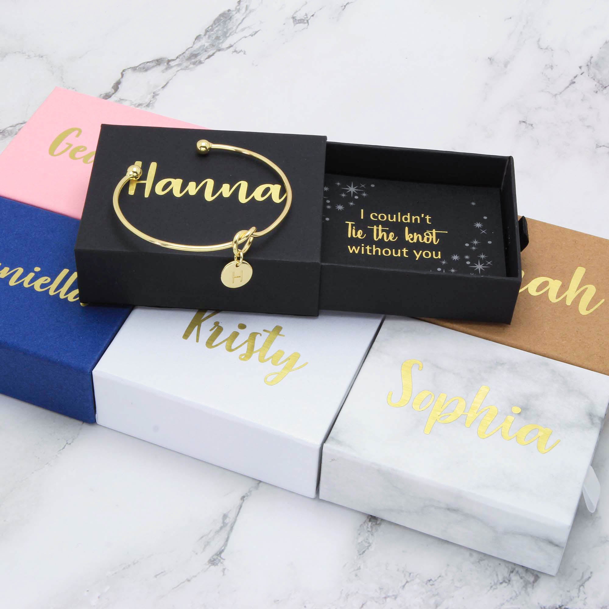 Personalised Initial Bracelet, Bridesmaid Proposal Gift