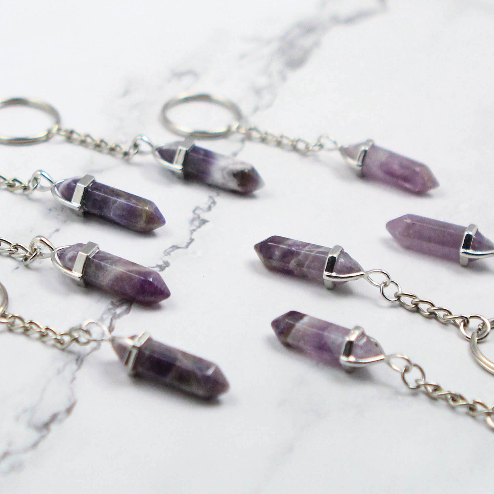 Pendant Initial Key Chain, Personalised Crystal Key Ring