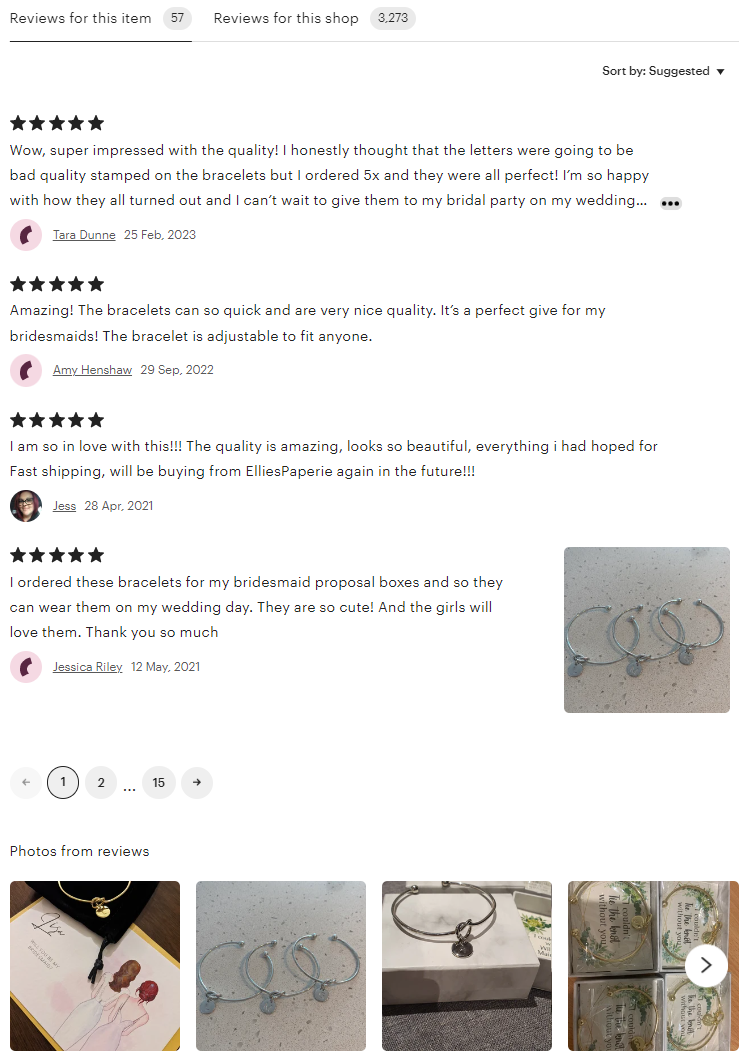 Personalised Initial Bracelet, Bridesmaid Proposal Gift