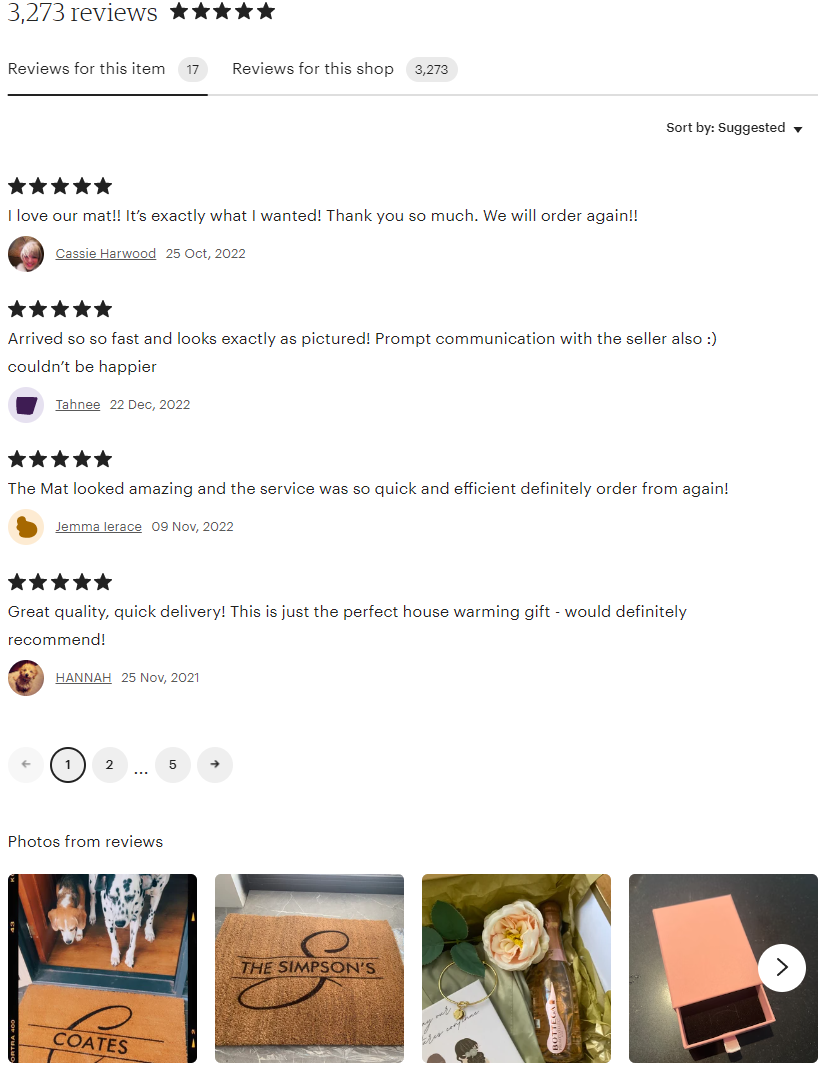 Personalised Initial Doormat - Monogram, Initial